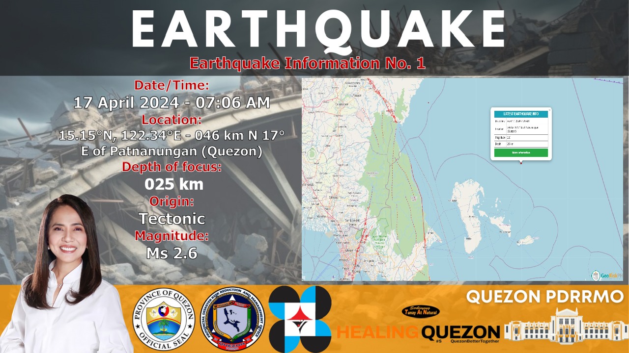 Earthquake Information No. 1 | April 17, 2024