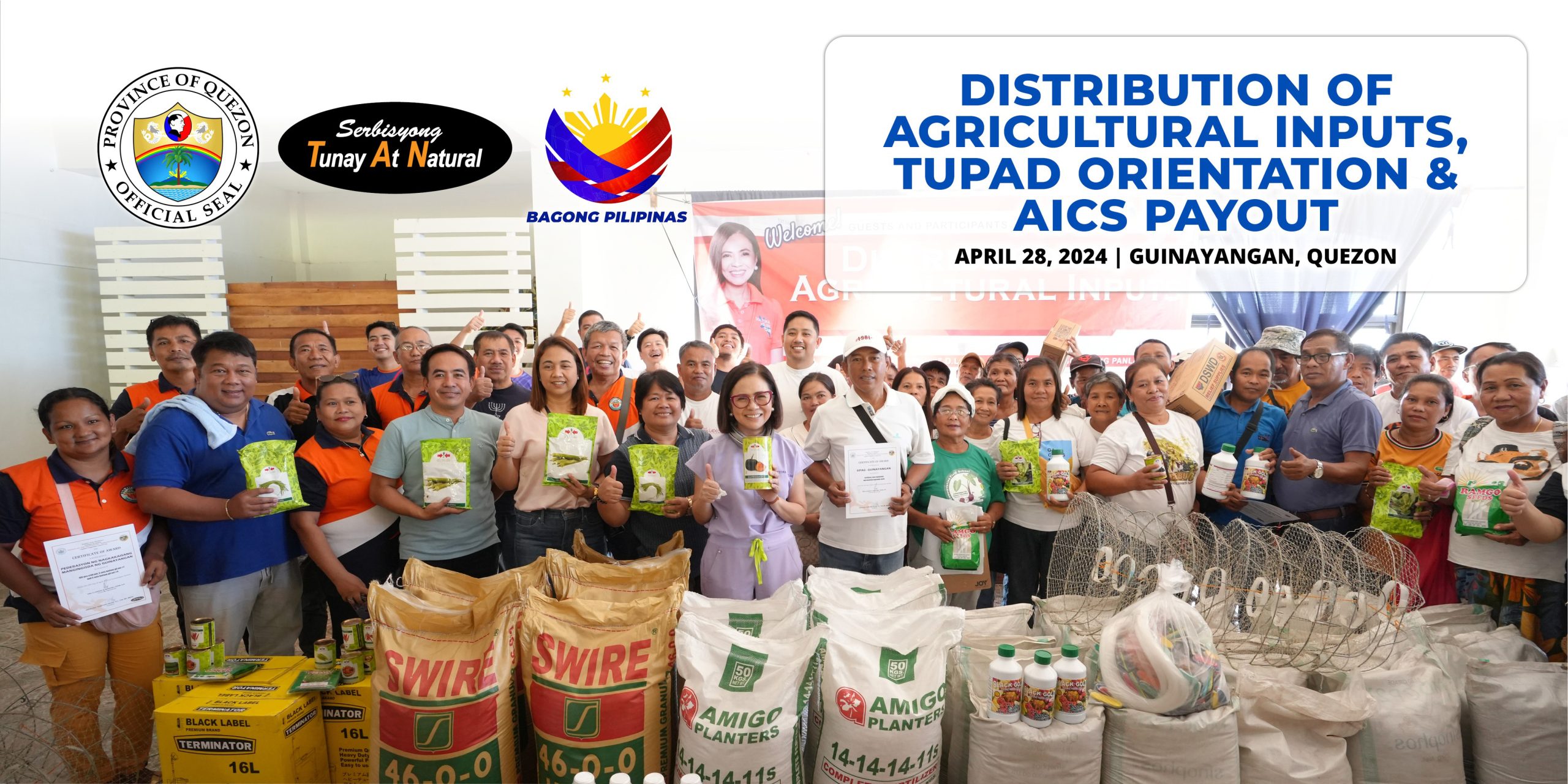 Distribution of Agricultural Input, Tupad Orientation & AICS Payout | April 28, 2024