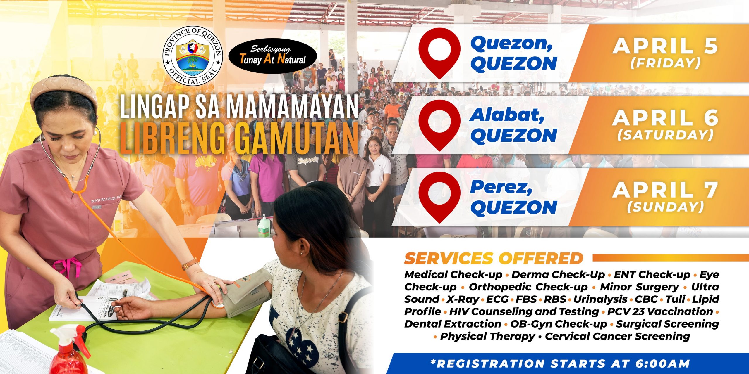 Lingap sa Mamamayan, Libreng Gamutan – April 05, 2024