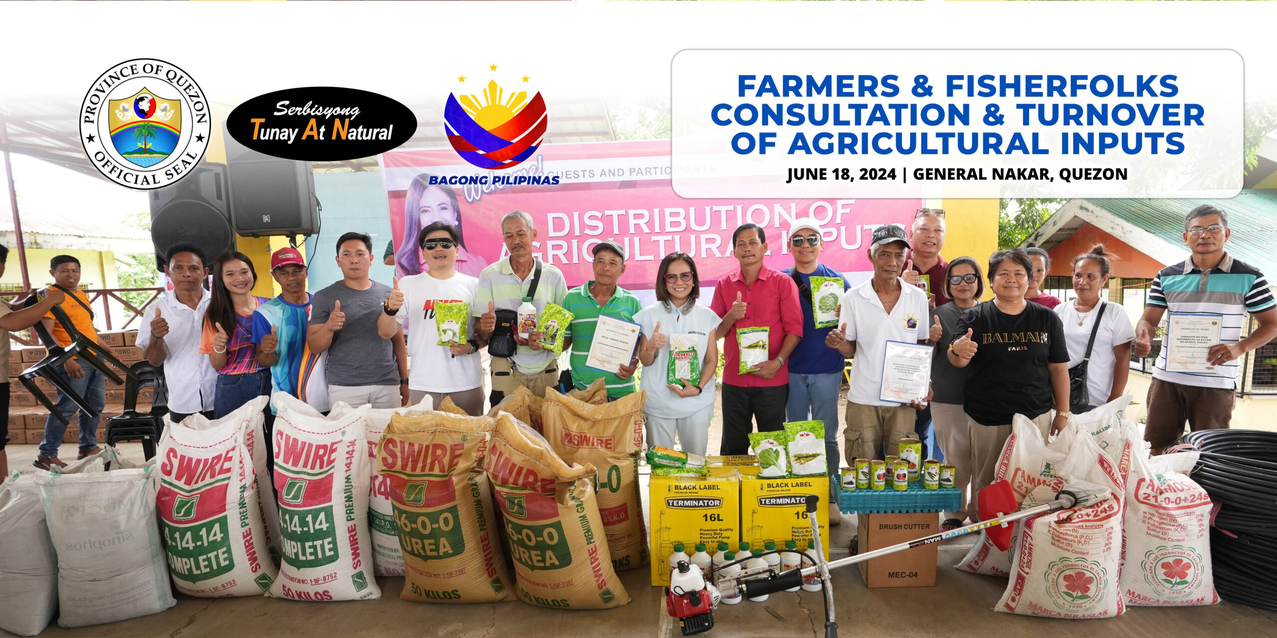 Farmers & Fisherfolks Consultation & Turnover of Agricultural Inputs | June 18, 2024