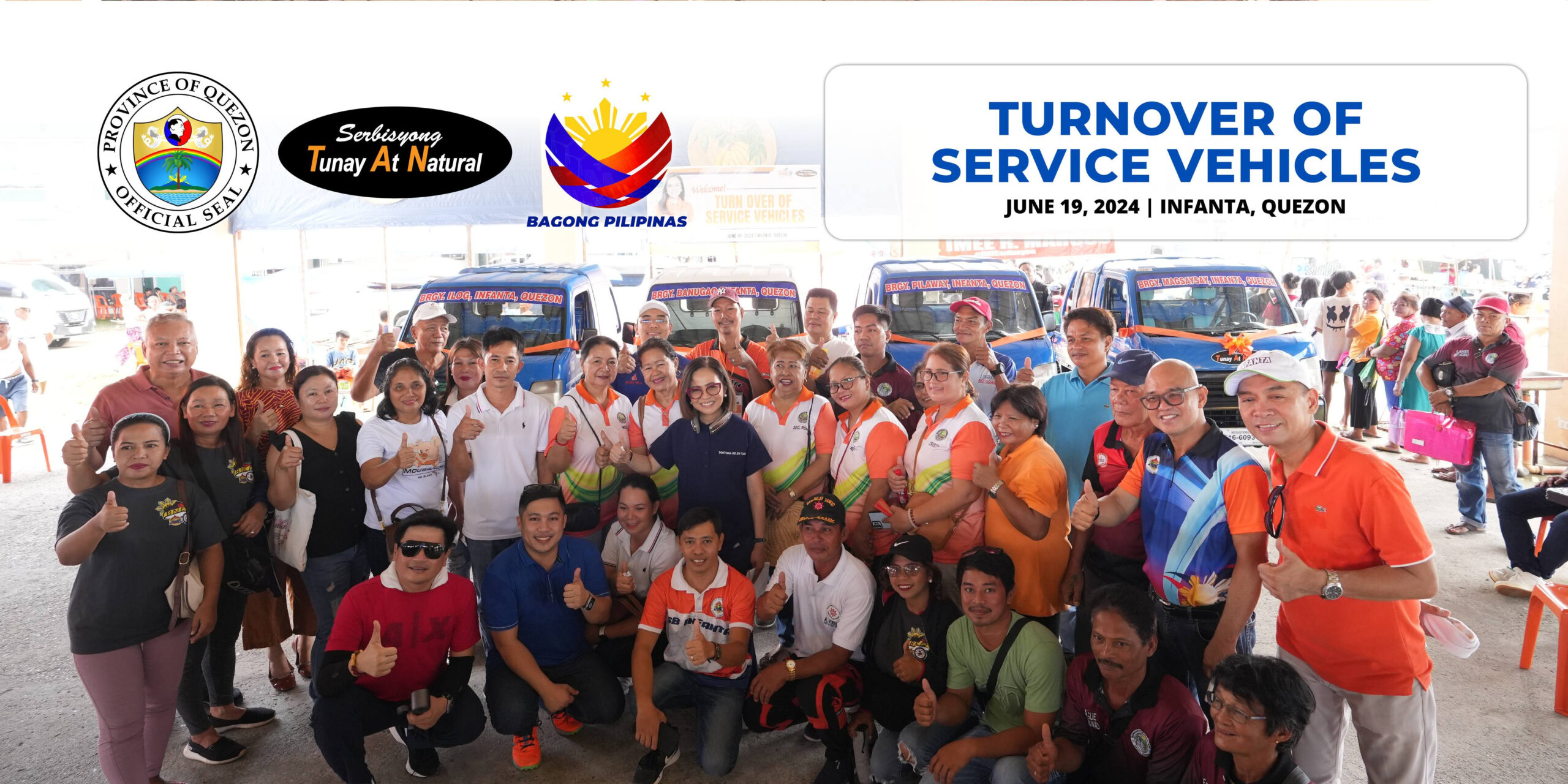 Turn-over of Service Vehicles – Infanta, Quezon | June 19, 2024