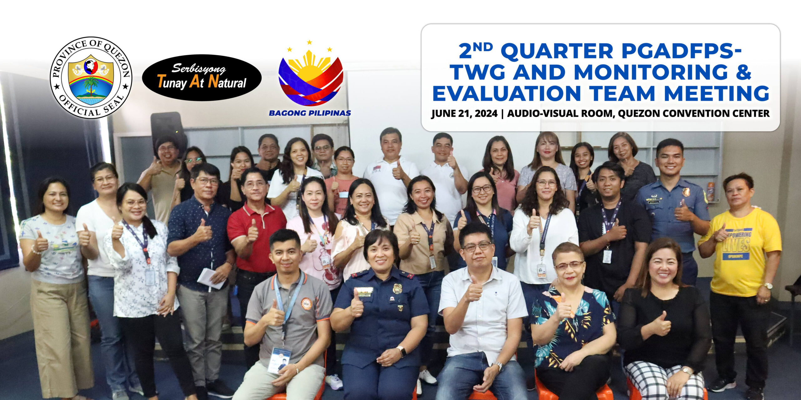 2nd Quarter PGADFPS-TWG and Monitoring & Evaluation Team Meeting | June 21, 2024