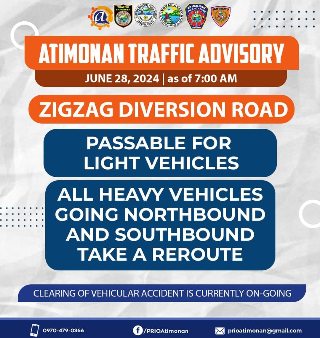 Atimonan Traffic Advisory | June 28, 2024
