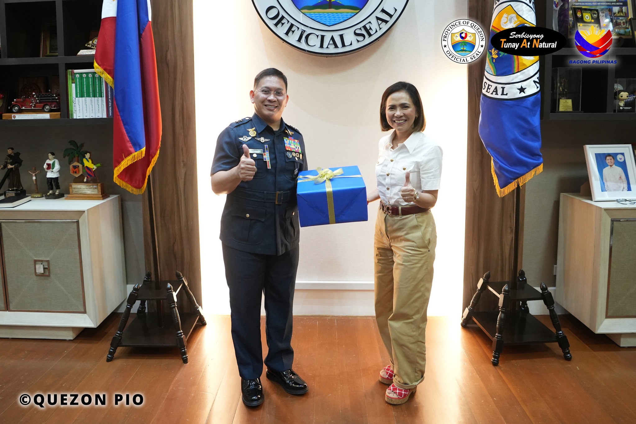 Nagkortesiya sa tanggapan ni Governor Doktora Helen Tan ang bagong Commander ng Air Logistics Command – Clark Airbase, Pampanga na si Major General Dennis G. Estrella mula sa Philippine Airforce | June 11, 2024