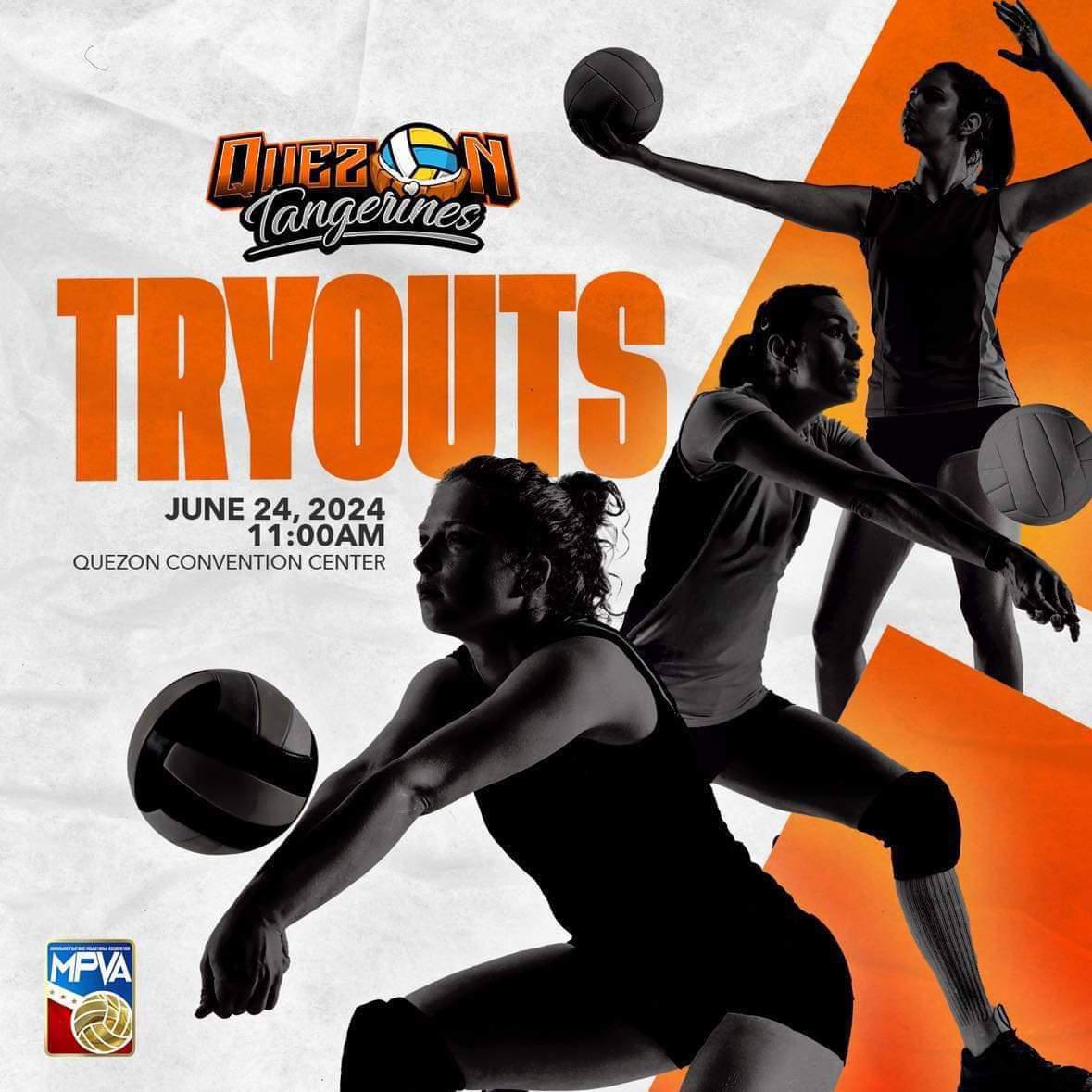QUEZON TANGERINES VOLLEYBALL TRYOUTS!!!!