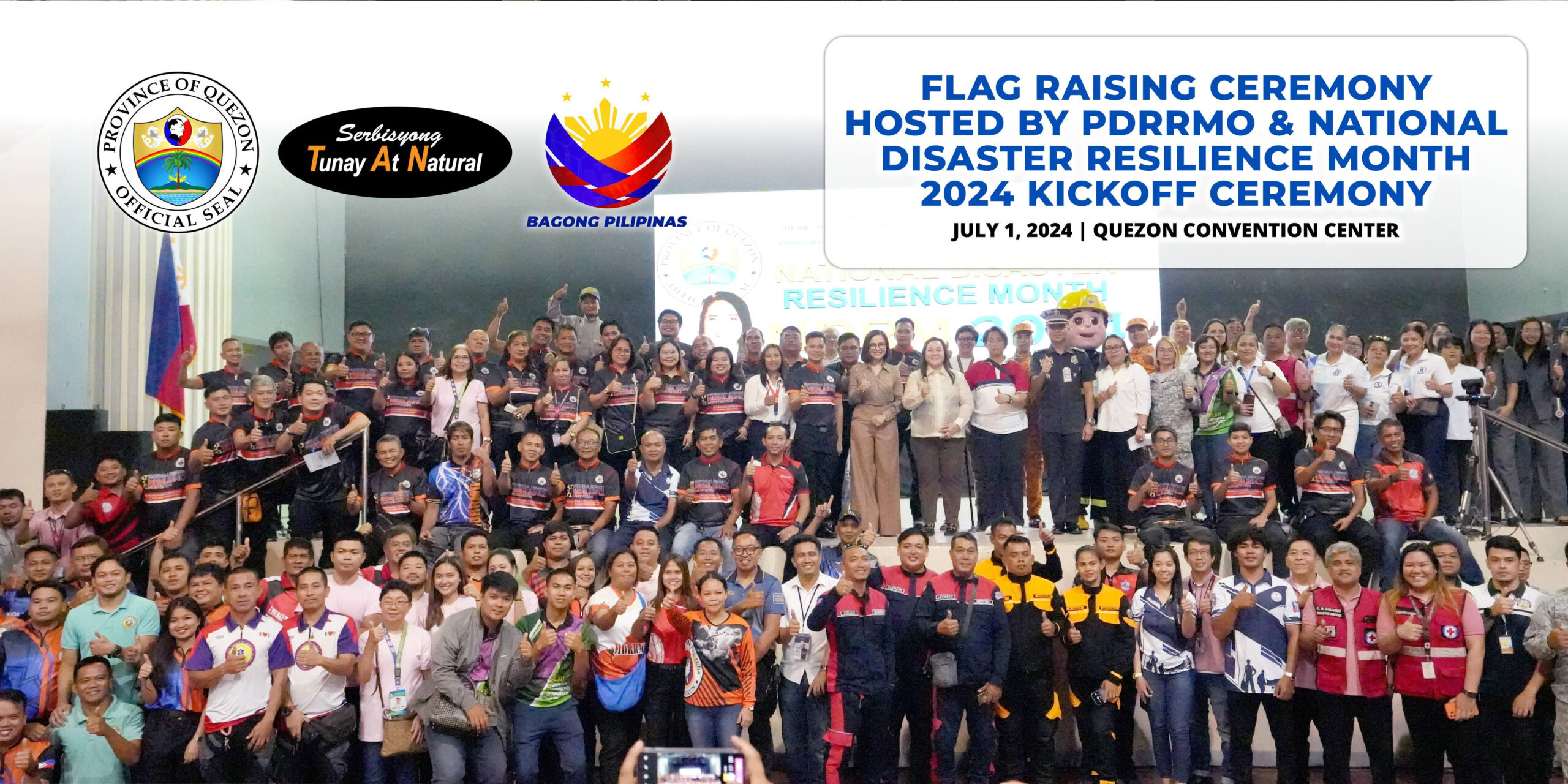 Flag Raising Ceremony Hosted by PDRRMO & National Disaster Resilience Month 2024 Kick Ceremony | July 01, 2024