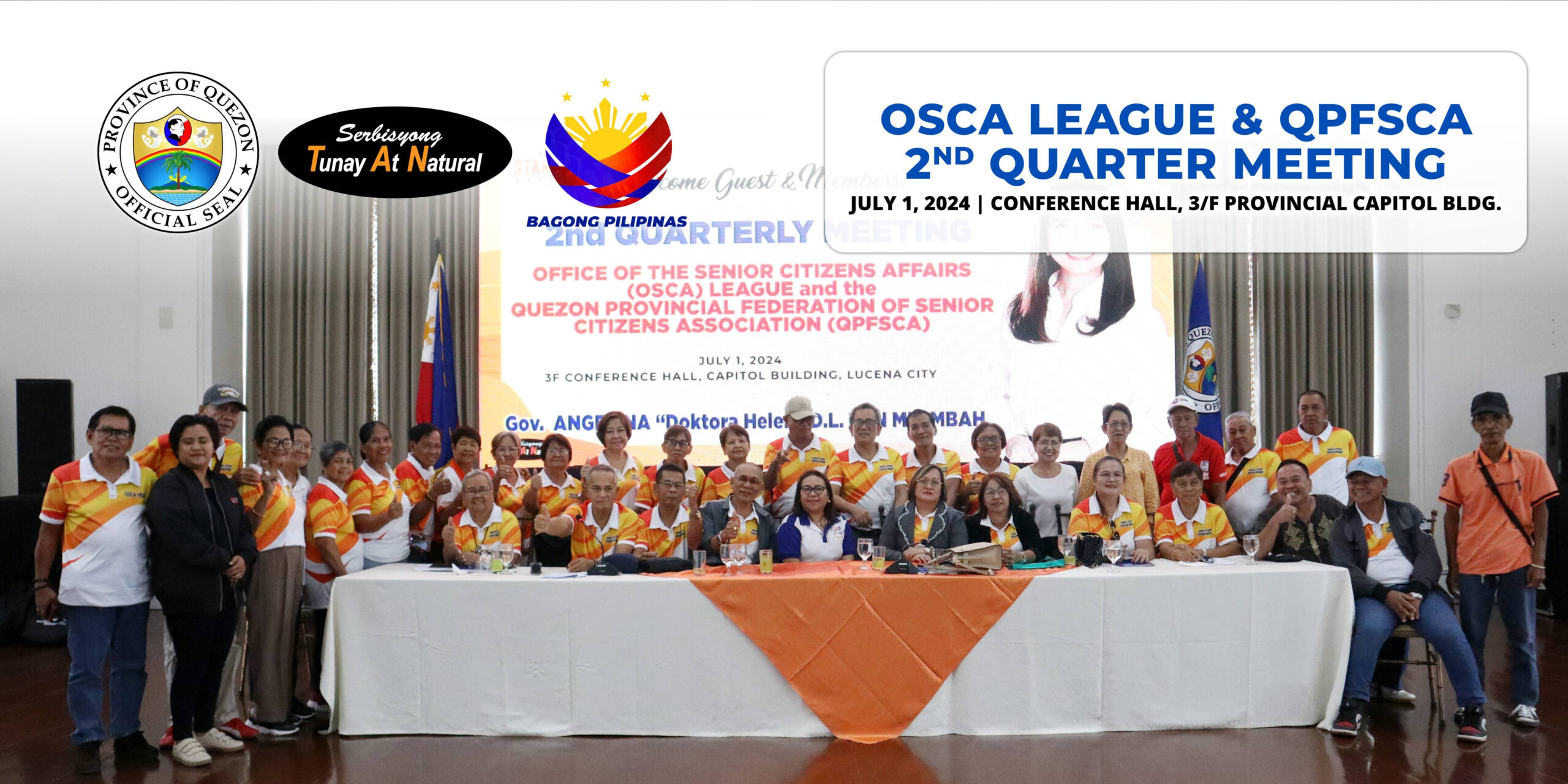 OSCA League & QPFSCA 2nd Quarter Meeting | July 01, 2024