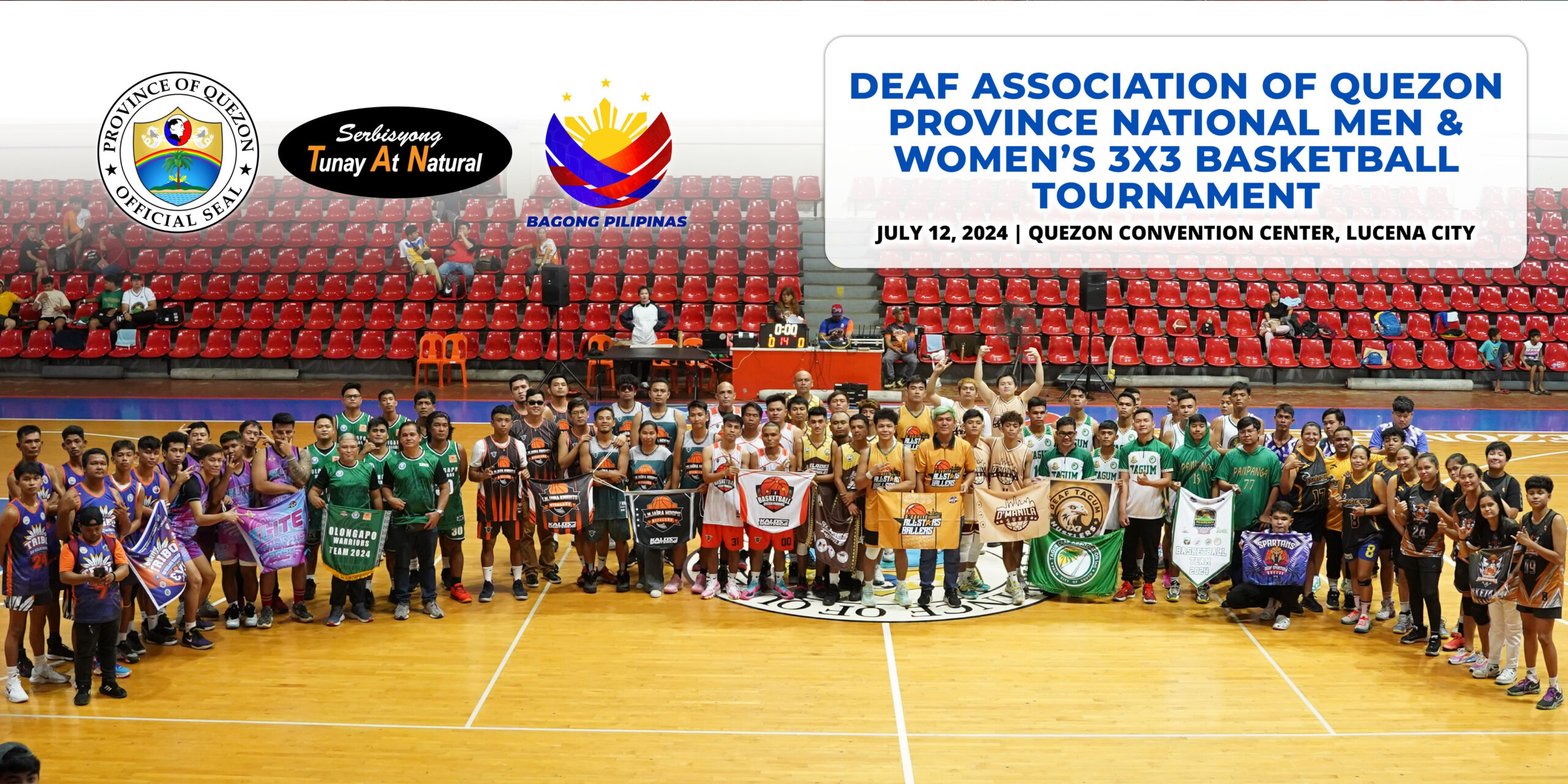 Deaf Association of Quezon Province National Men & Women’s 3×3 Basketball Tournament | July 12, 2024