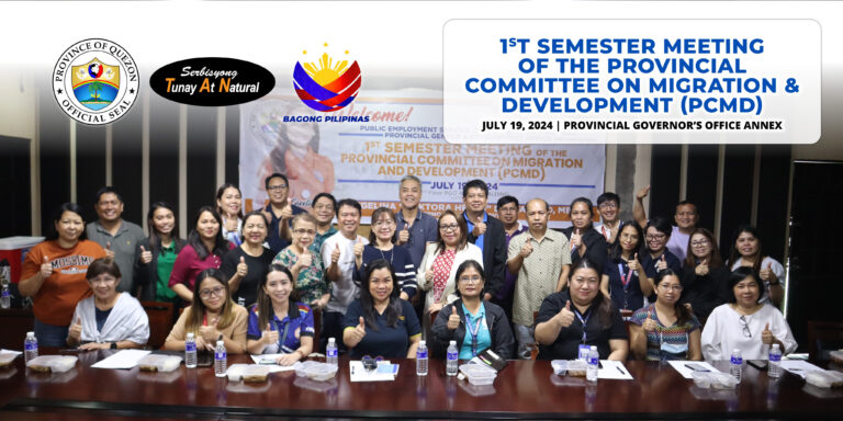 1st Semester Meeting of the Provincial Committee on Migration & Development (PCMD) | July 19, 2024