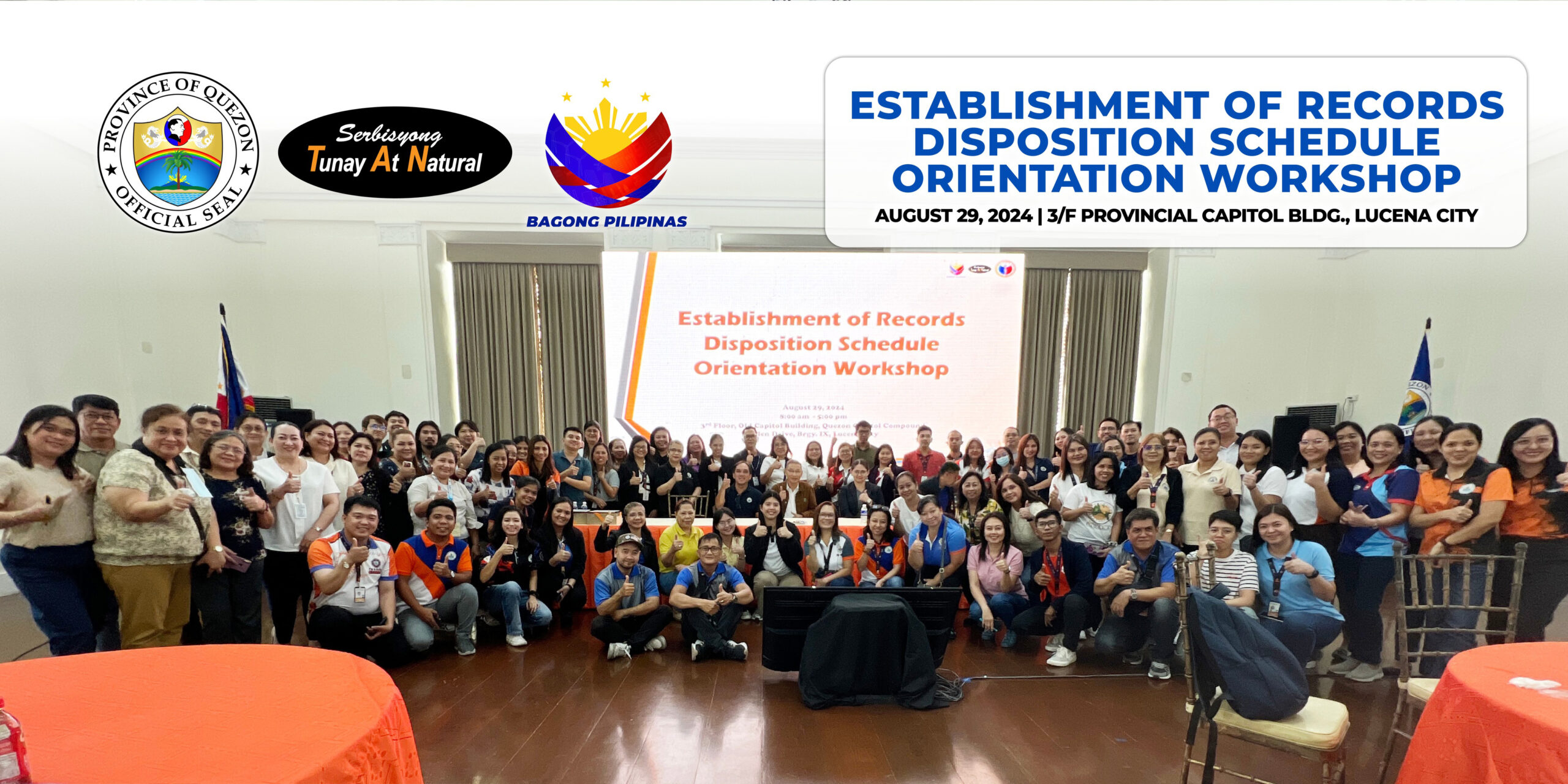 Establishment of Records Disposition Schedule Orientation Workshop | August 29, 2024