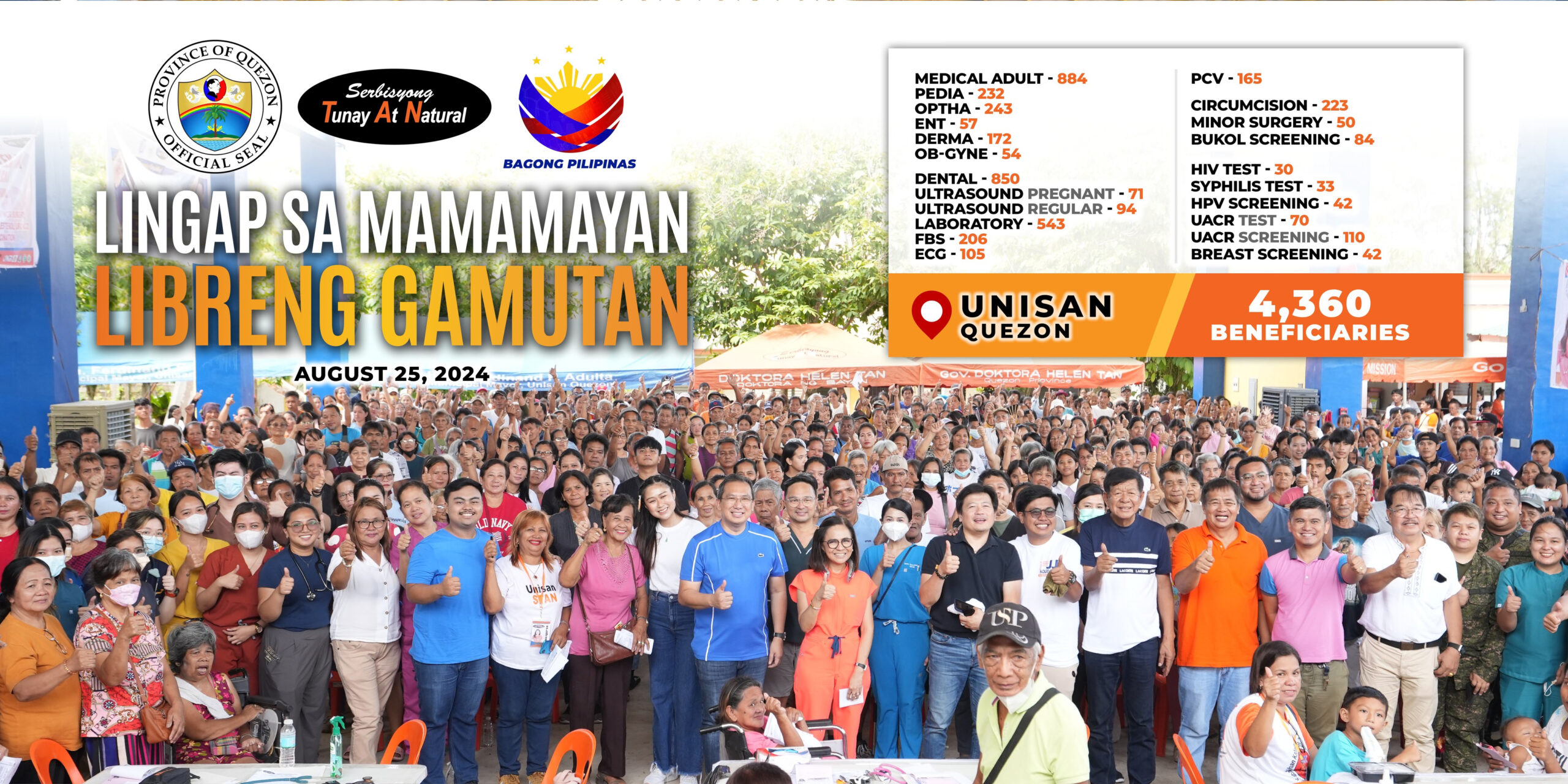 Lingap sa Mamamayan Libreng Gamutan – Unisan, Quezon | August 25, 2024