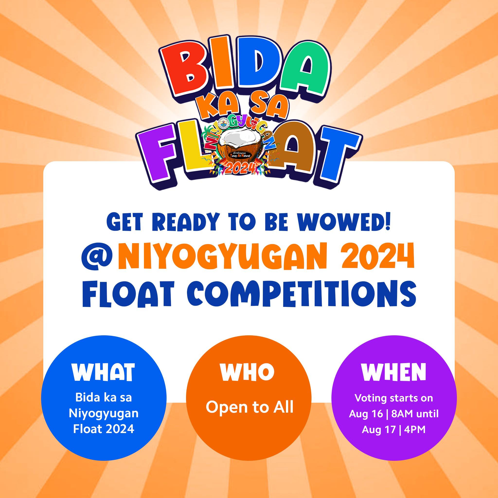 Bida ka sa Float @Niyogyugan 2024 Float Competitions