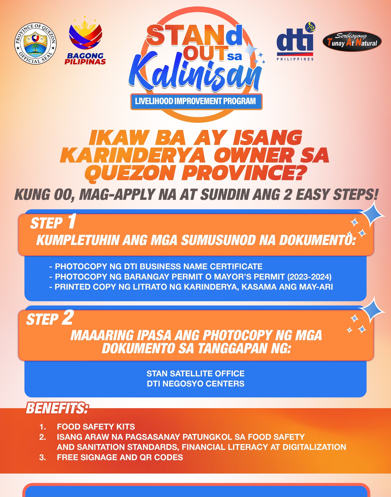 STANd OUT sa Kalinisan Livelihood Improvement Program