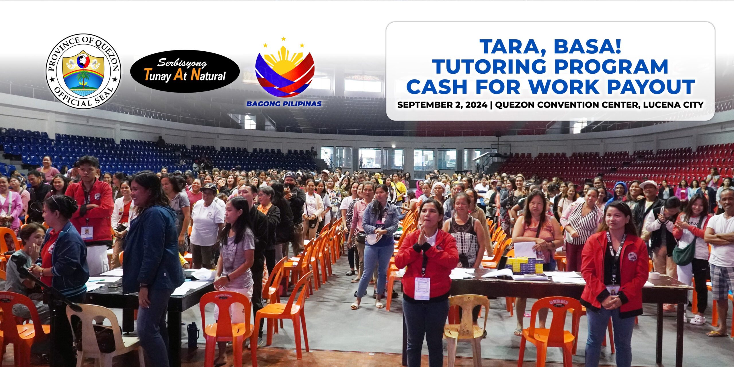 Tara, Basa! Tutoring Program Cash for Work Payout | September 02, 2024