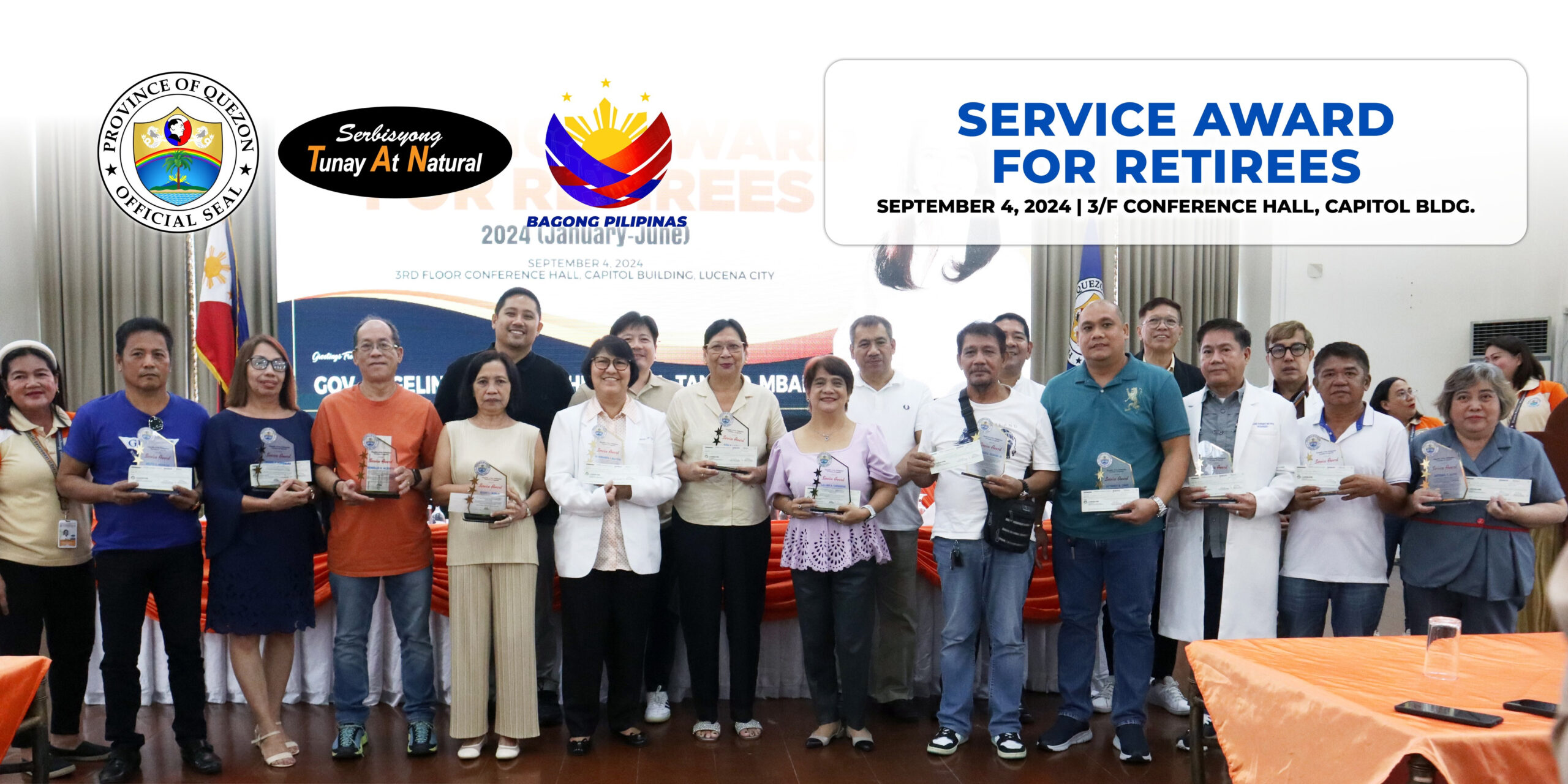 Service Award for Retirees | September 04, 2024