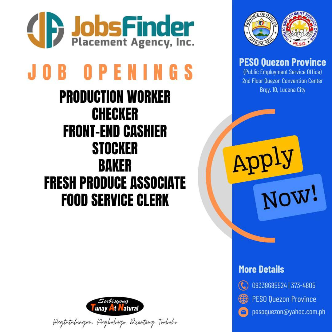 JobFinder Placement Agency, Inc. Job Openings