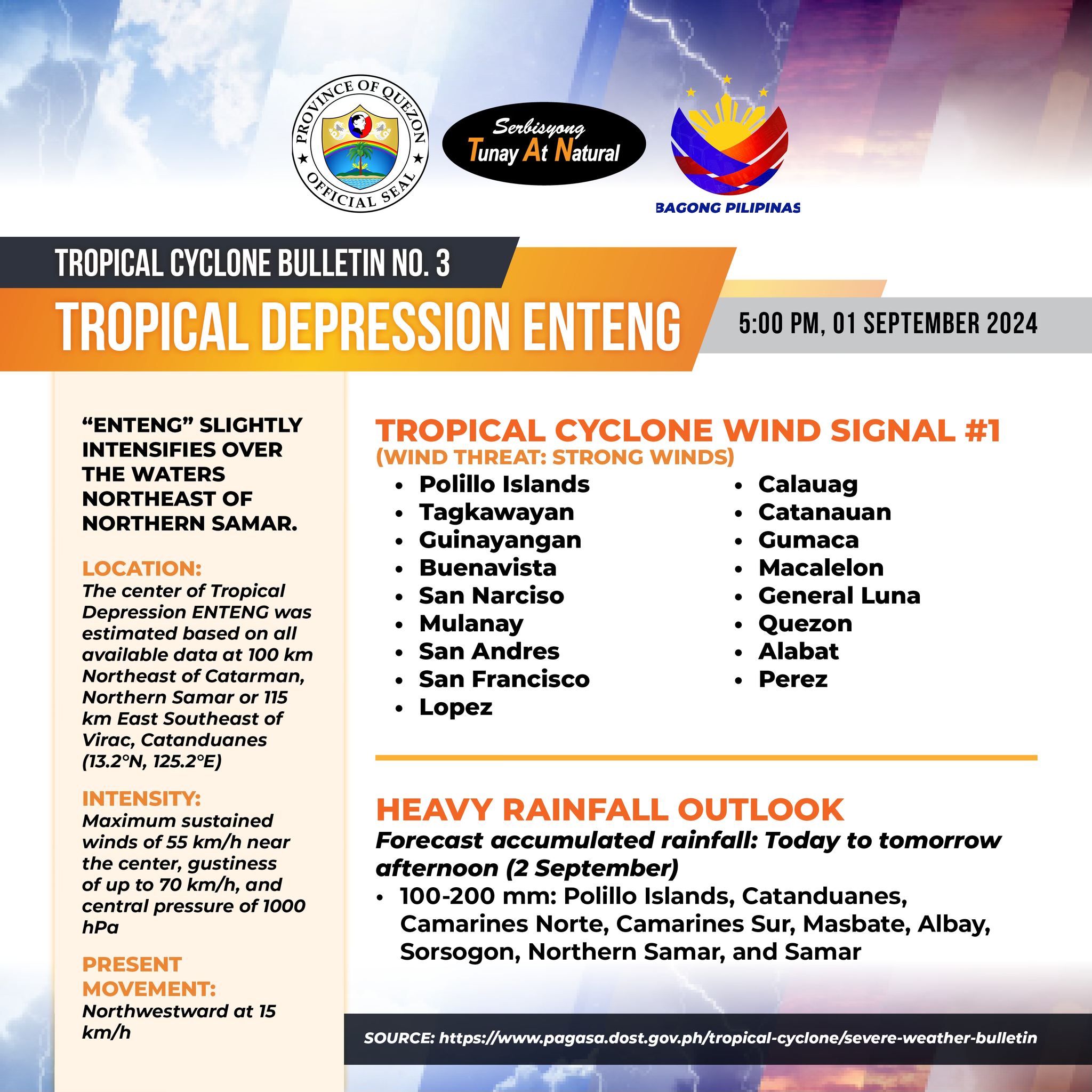 TROPICAL CYCLONE BULLETIN NR. 3