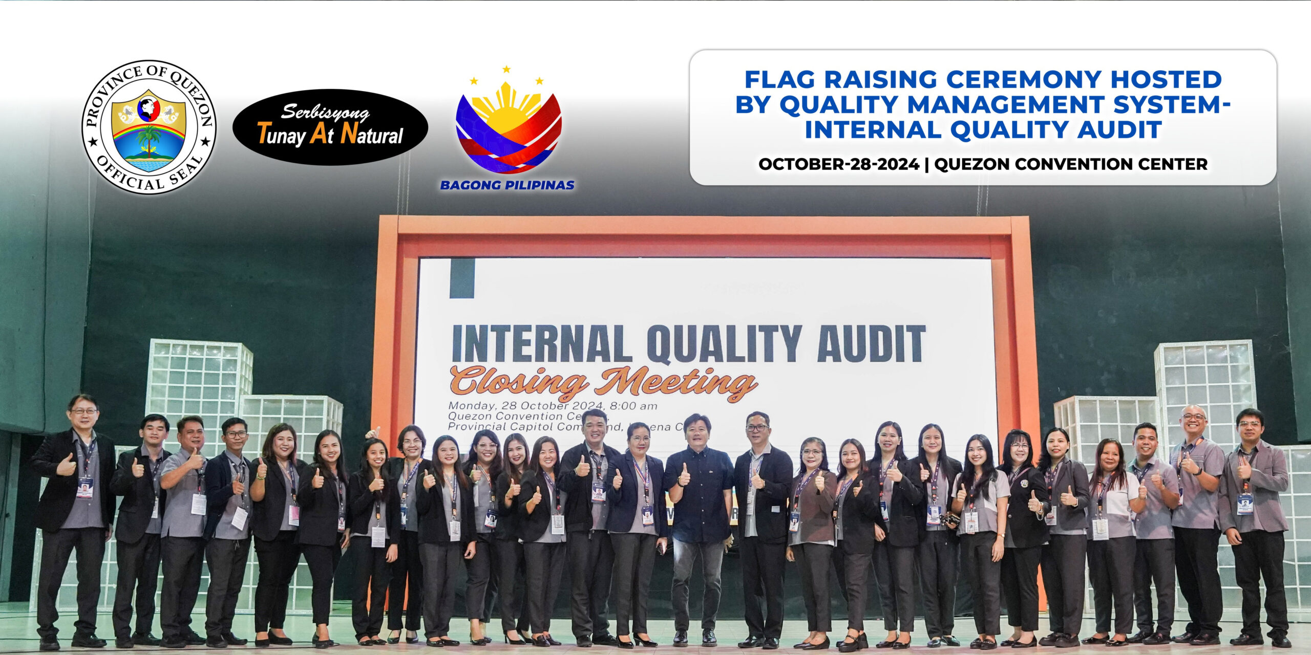 Flag Raising Ceremony Hosted by Quality Management System-Internal Quality Audit | October 28, 2024