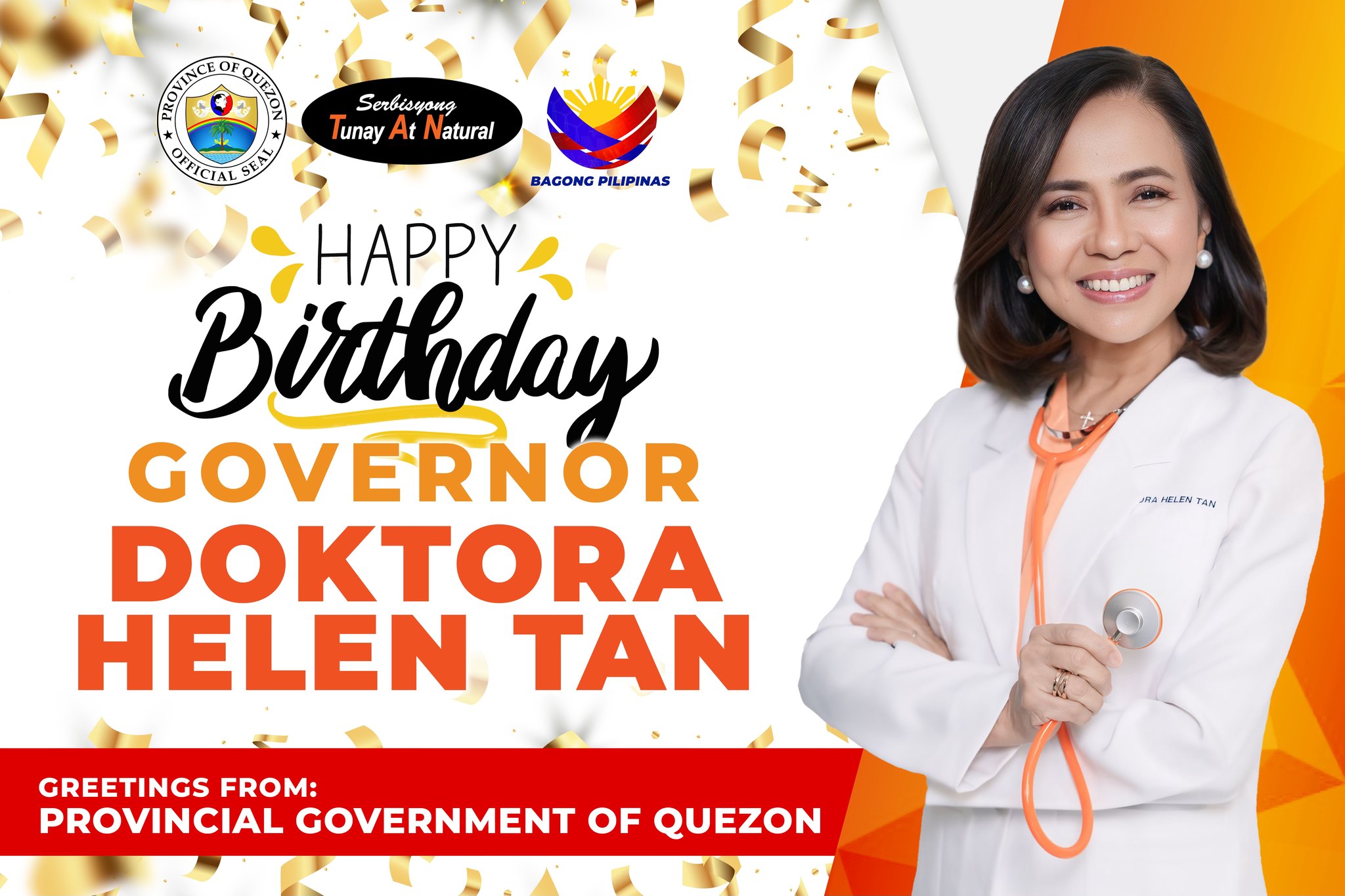 HAPPY BIRTHDAY, GOVERNOR DOKTORA HELEN TAN!