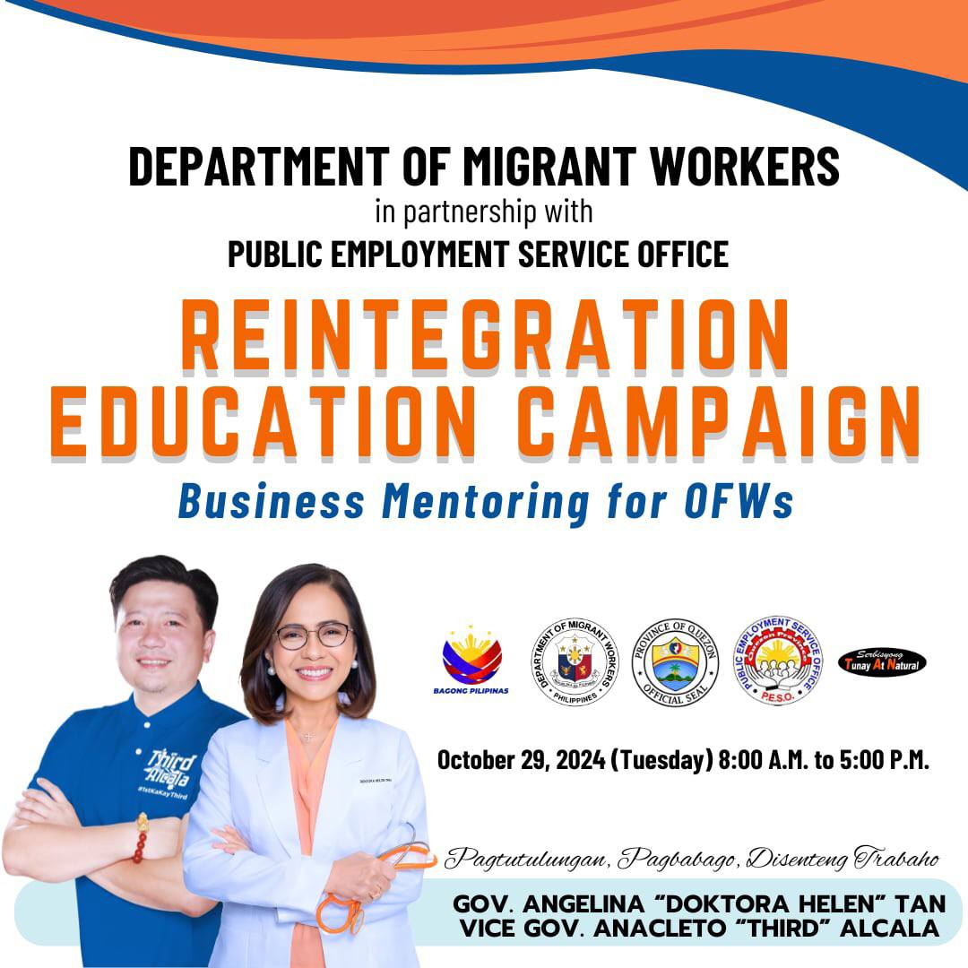 Reintegration Education Campaign – Business Mentoring for OFWs – October 28, 2024