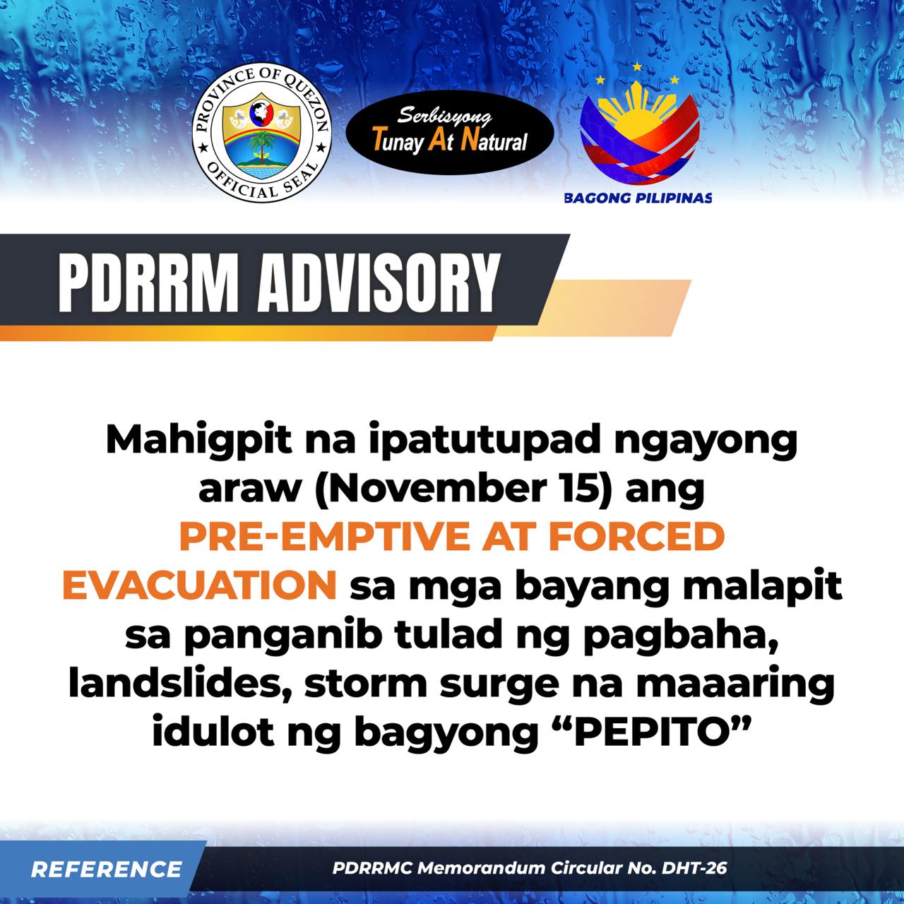 PDRRM Advisory