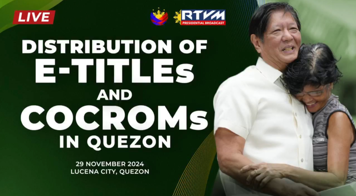 Distribution of E-Titles and Cocroms in Quezon | November 29, 2024