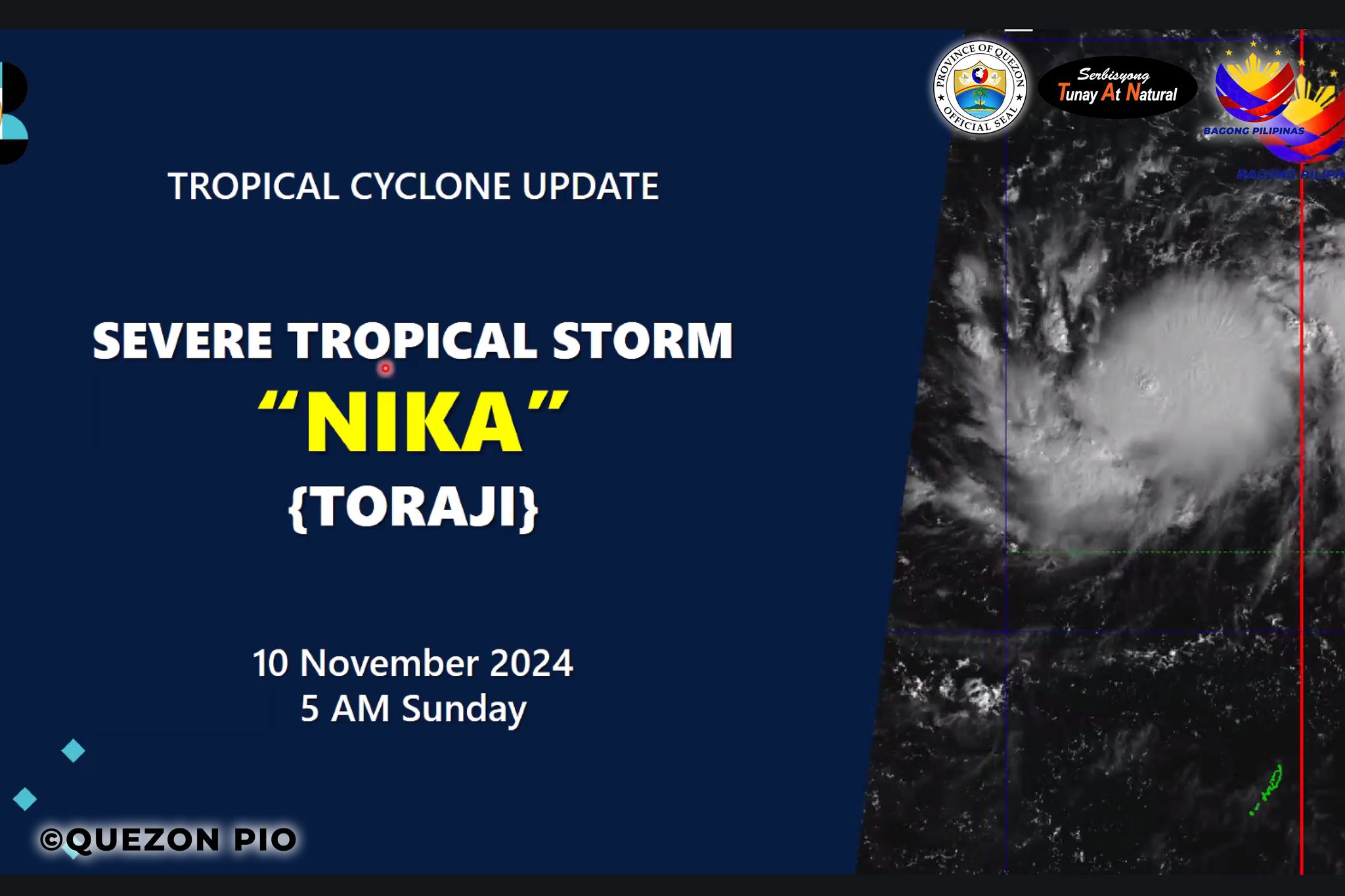 Tropical Cyclone Update – Severe Tropical Storm “NIKA” | November 10, 2024