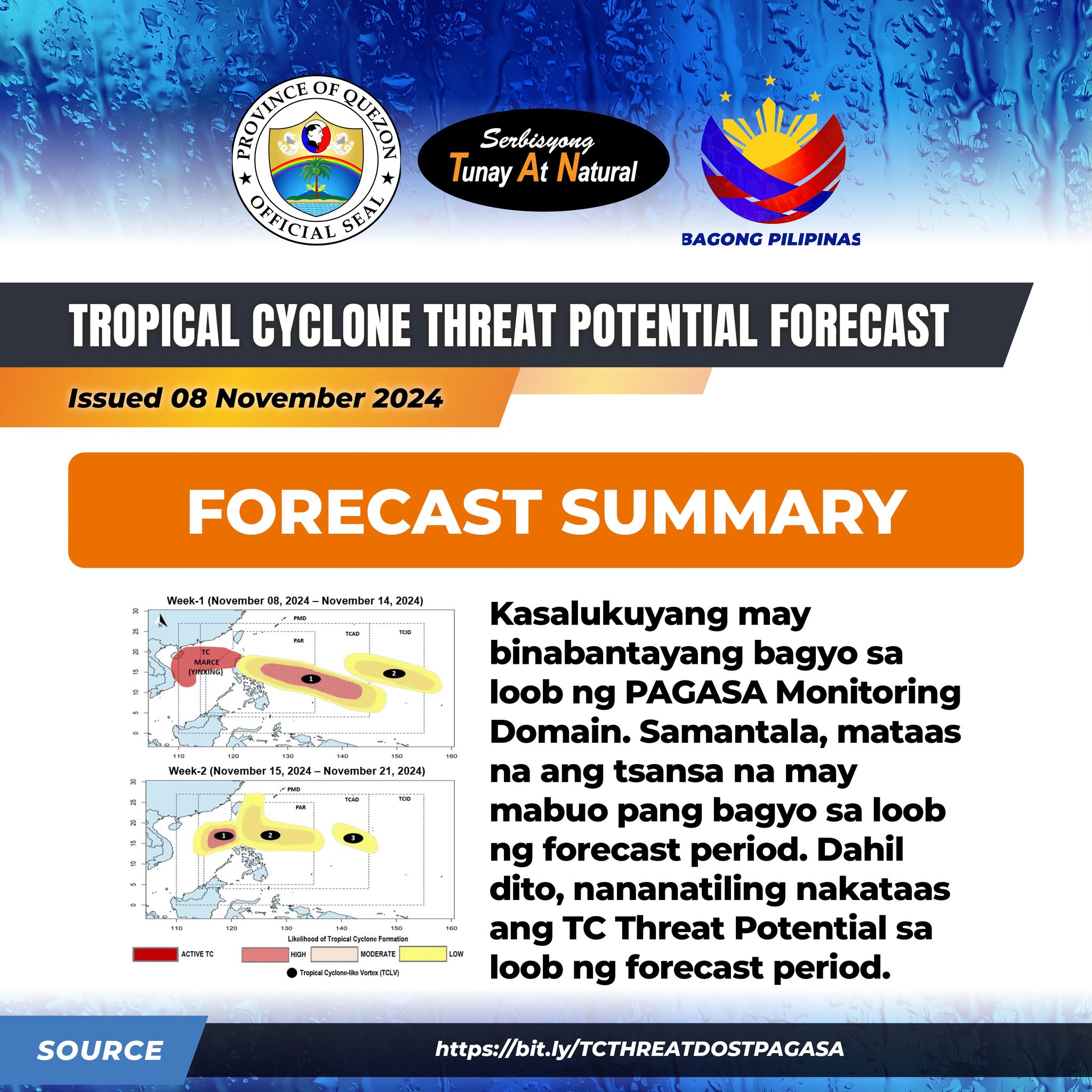 T𝗥𝗢𝗣𝗜𝗖𝗔𝗟 𝗖𝗬𝗖𝗟𝗢𝗡𝗘 (𝗧𝗖)-𝗧𝗛𝗥𝗘𝗔𝗧 𝗣𝗢𝗧𝗘𝗡𝗧𝗜𝗔𝗟 𝗙𝗢𝗥𝗘𝗖𝗔𝗦𝗧 Date Issued: 08 November 2024