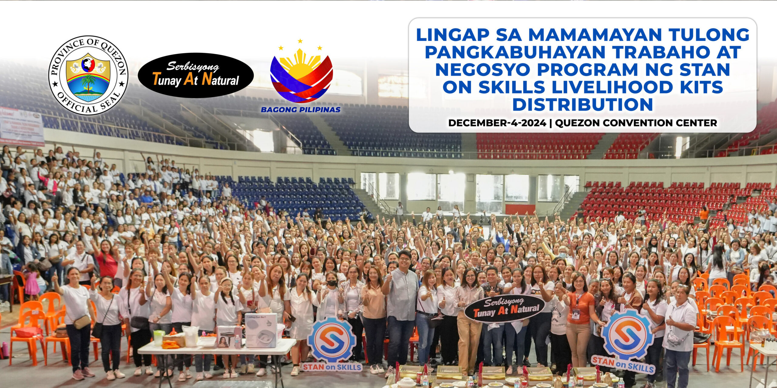 Lingap sa Mamamayan Tulong Pangkabuhayan Trabaho at Negosyo Program ng STAN on Skills Livelihood Kits Distribution | December 4, 2024