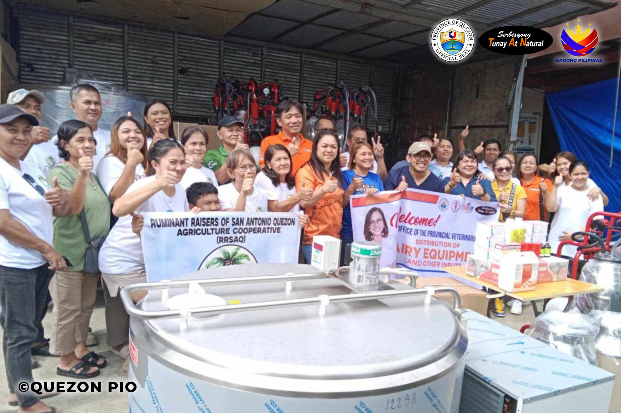 Pamimigay  ng Dairy Equipment sa Ruminant Raisers of San Antonio Quezon Agricultural Cooperative (RRSAQAC) | January 29, 2025
