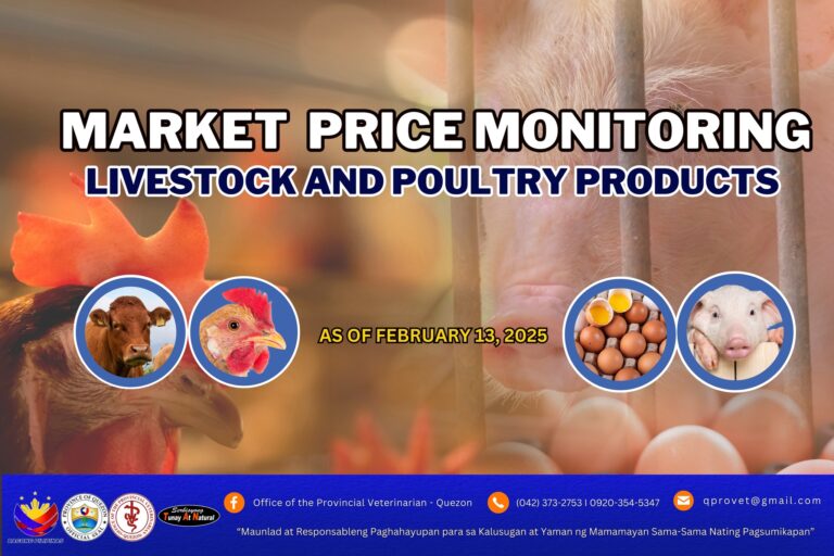 Updated Livestock & Poultry Products Market Price Monitoring as of February 13, 2025