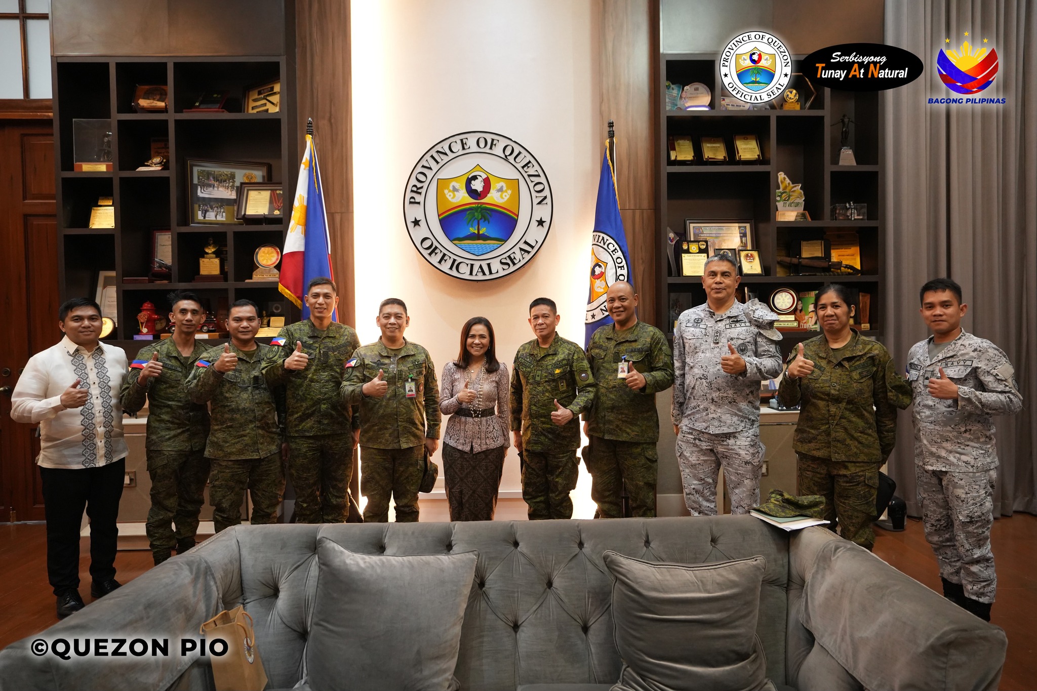 Sama-samang nagtungo ang samahan ng Armed Forces of the Philippines Southern Luzon Command (SoLCom) sa tanggapan ni Governor Doktora Helen Tan | February 3, 2025