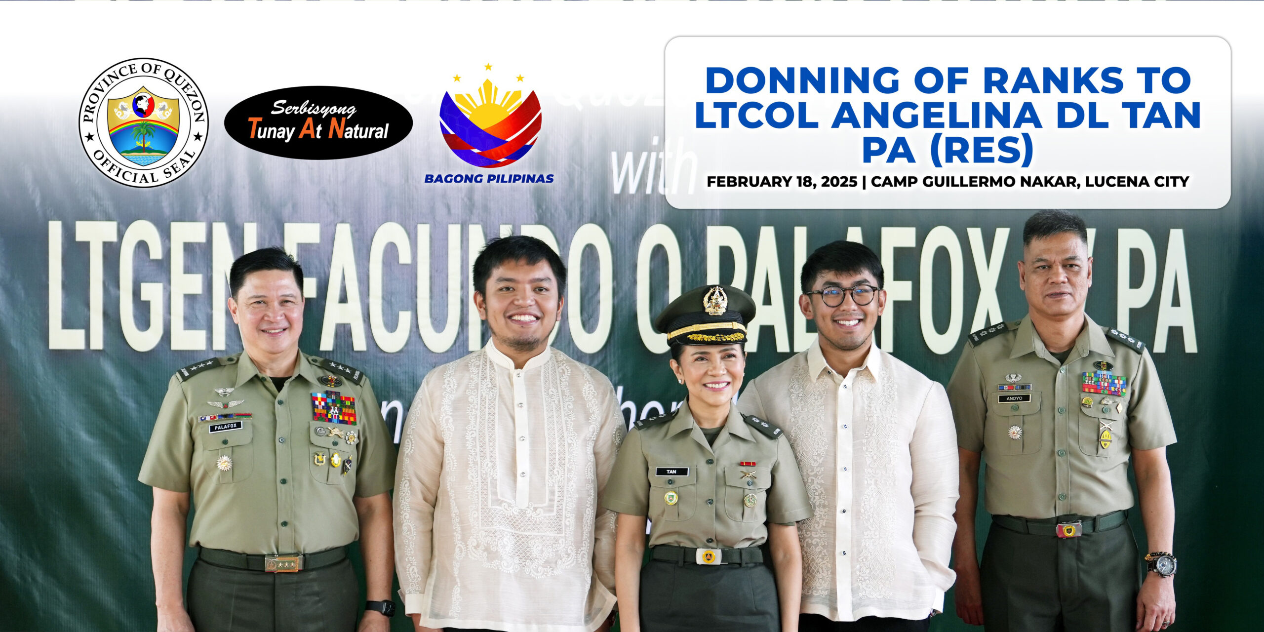 Donning of Ranks to LTCOL Angelina DL Tan PA (RES) | February 18, 2025