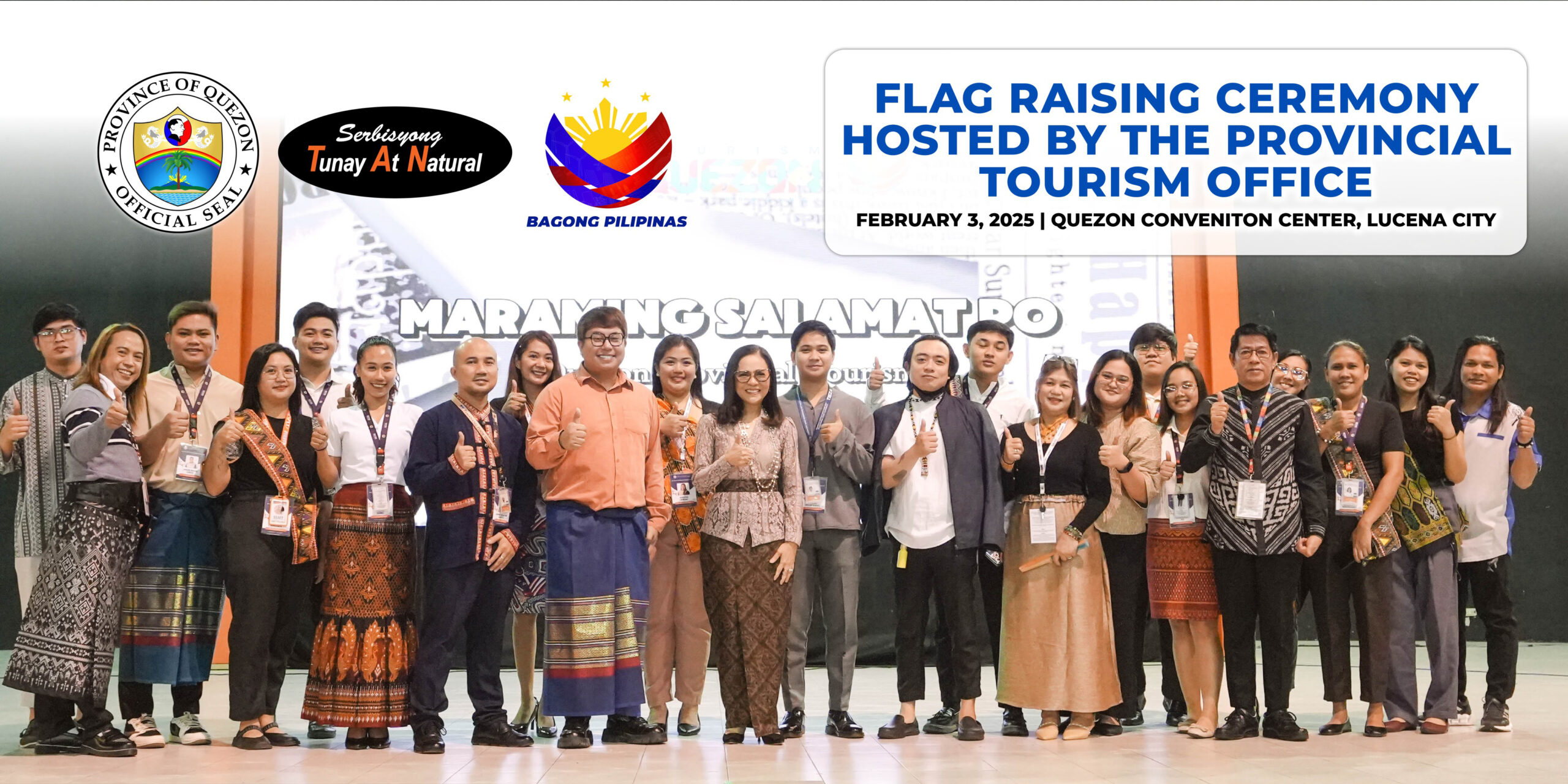 Flag raising ceremony hosted by the Provincial Tourism Office | February 3, 2025
