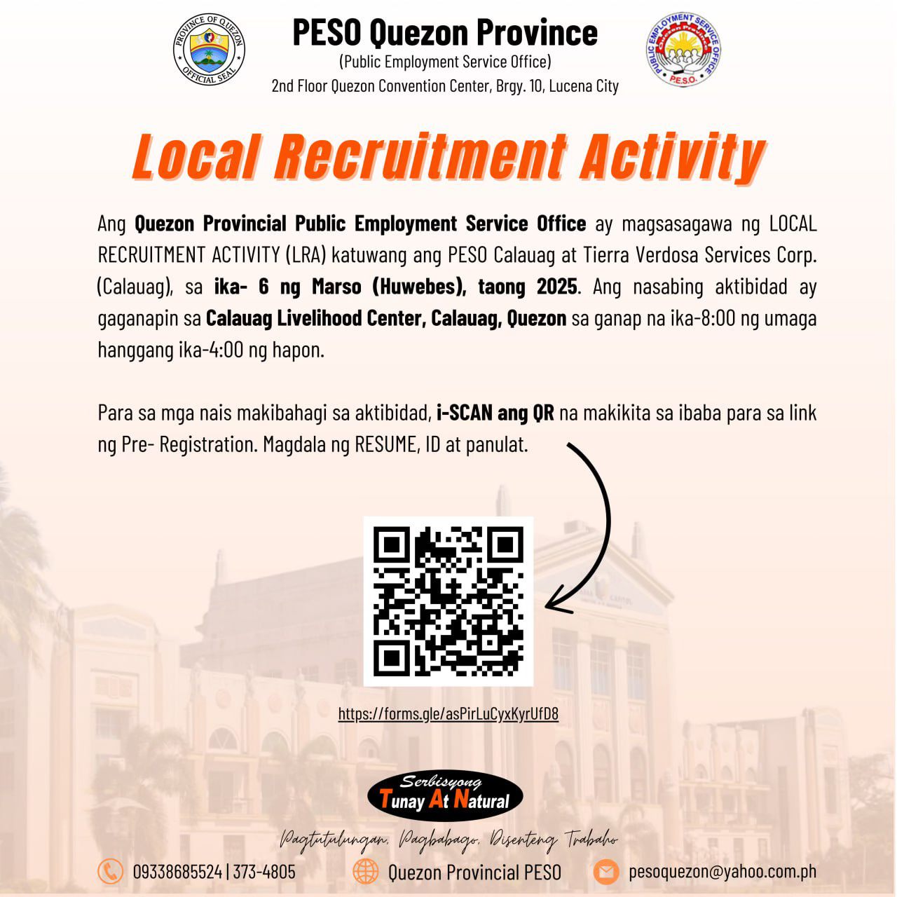 Local Recruitment Activity | February 28, 2025