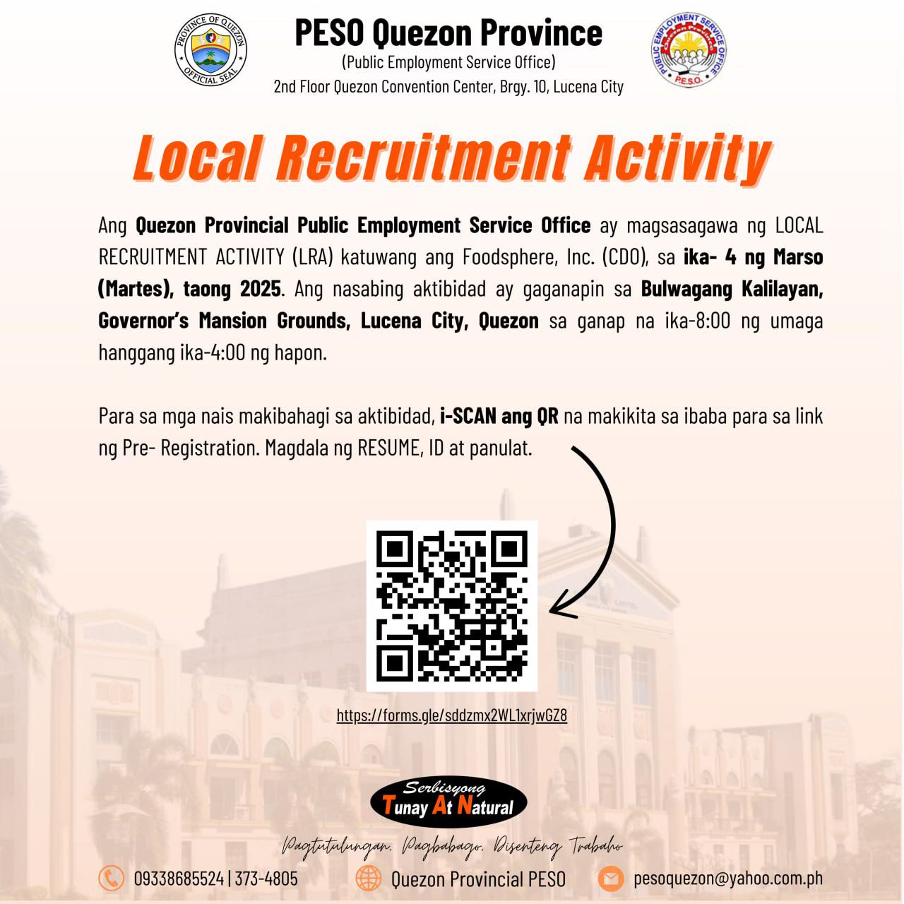 Local Recruitment Activity | February 26, 2025
