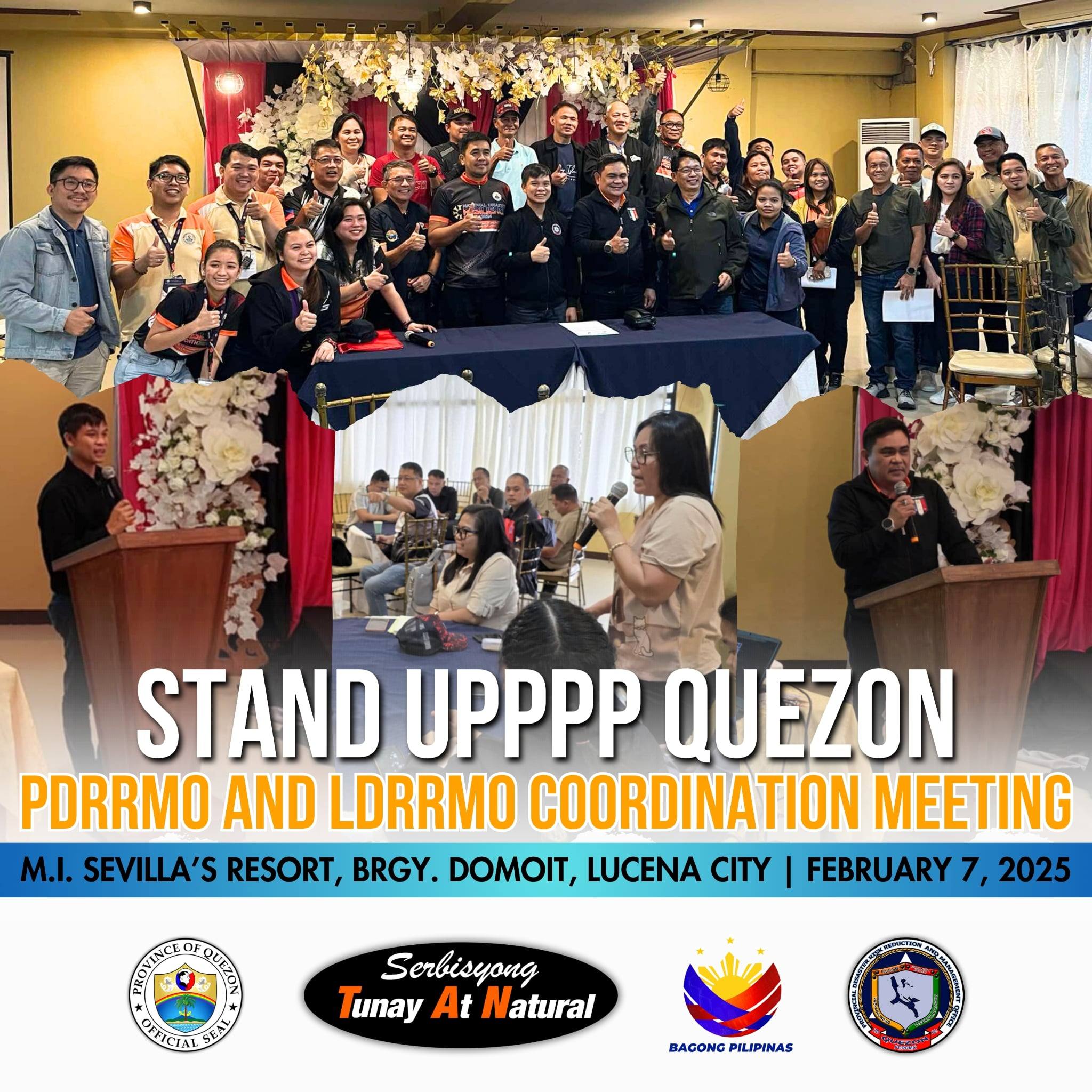 PDRRMO Coordination Meeting with Local DRRMOs of Quezon | February 10, 2025