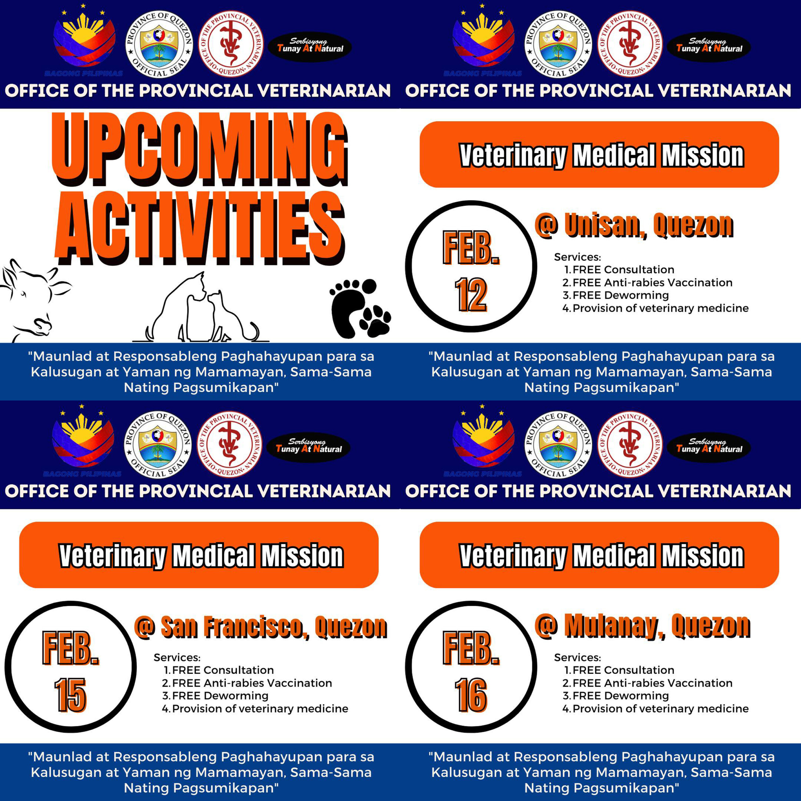 OVP Upcoming Activities | February 10, 2025