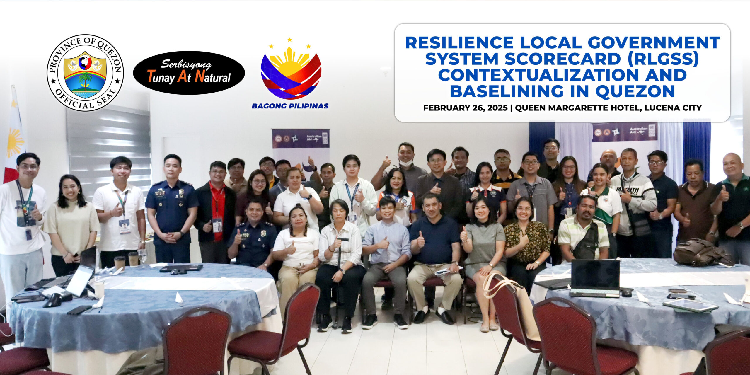 Resilience Local Government System Scorecard (RLGSS) Contextualization and Baselining in Quezon | February 26, 2025