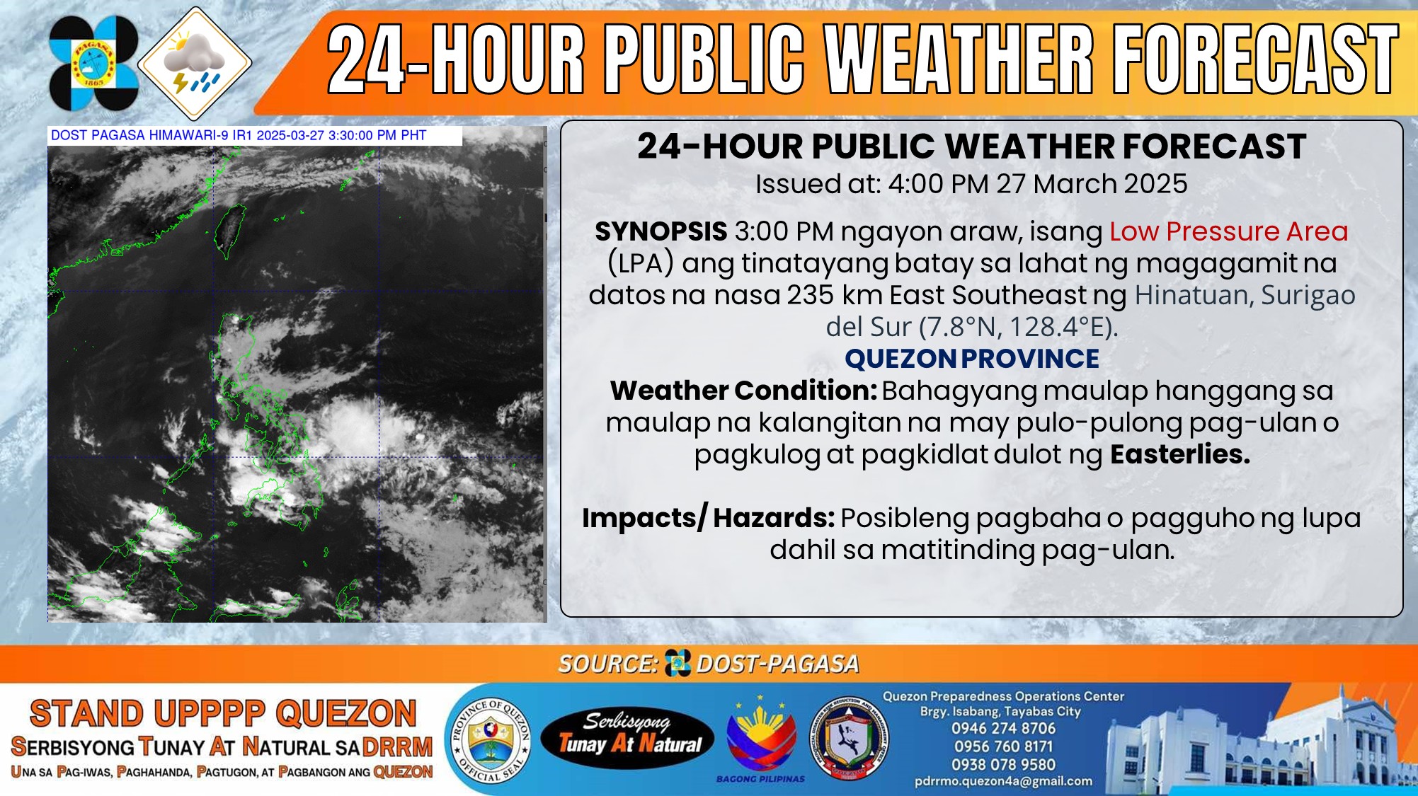 24-Hours Public Weather Forecast