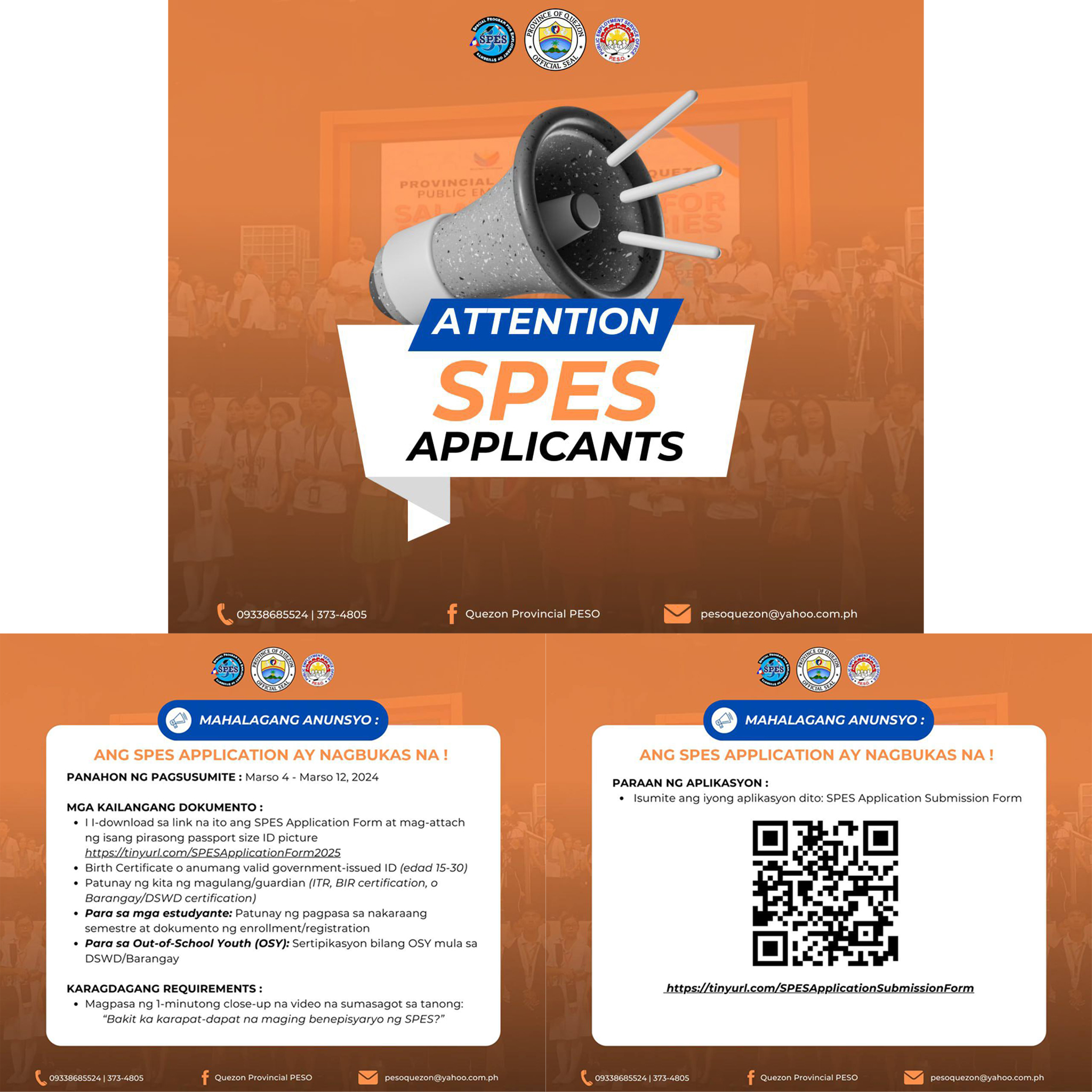 APLIKASYON PARA SA SPECIAL PROGRAM FOR EMPLOYMENT OF STUDENTS O SPES, NAGBUKAS NA! | March 4, 2025