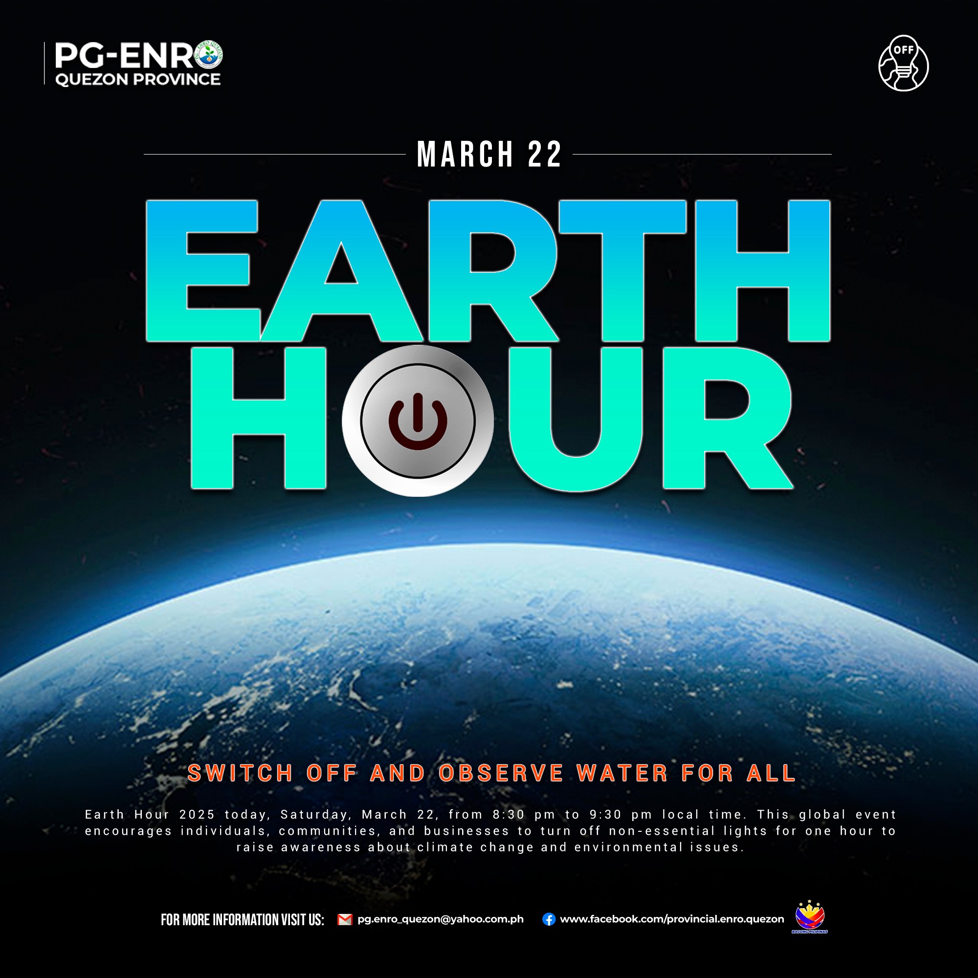 Earth Hour | March 22, 2025