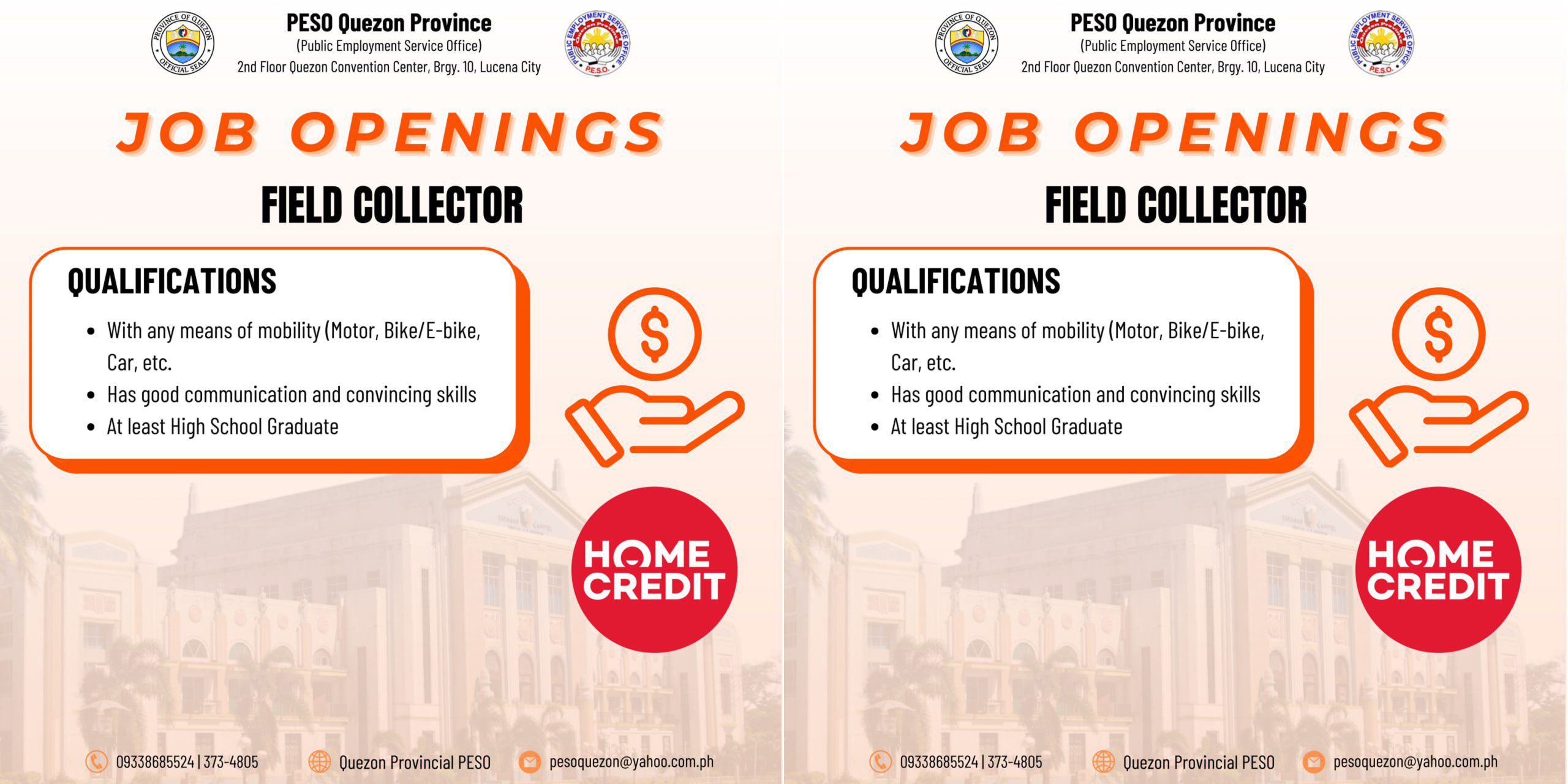 Job Opening – Home Credits | March 27, 2025