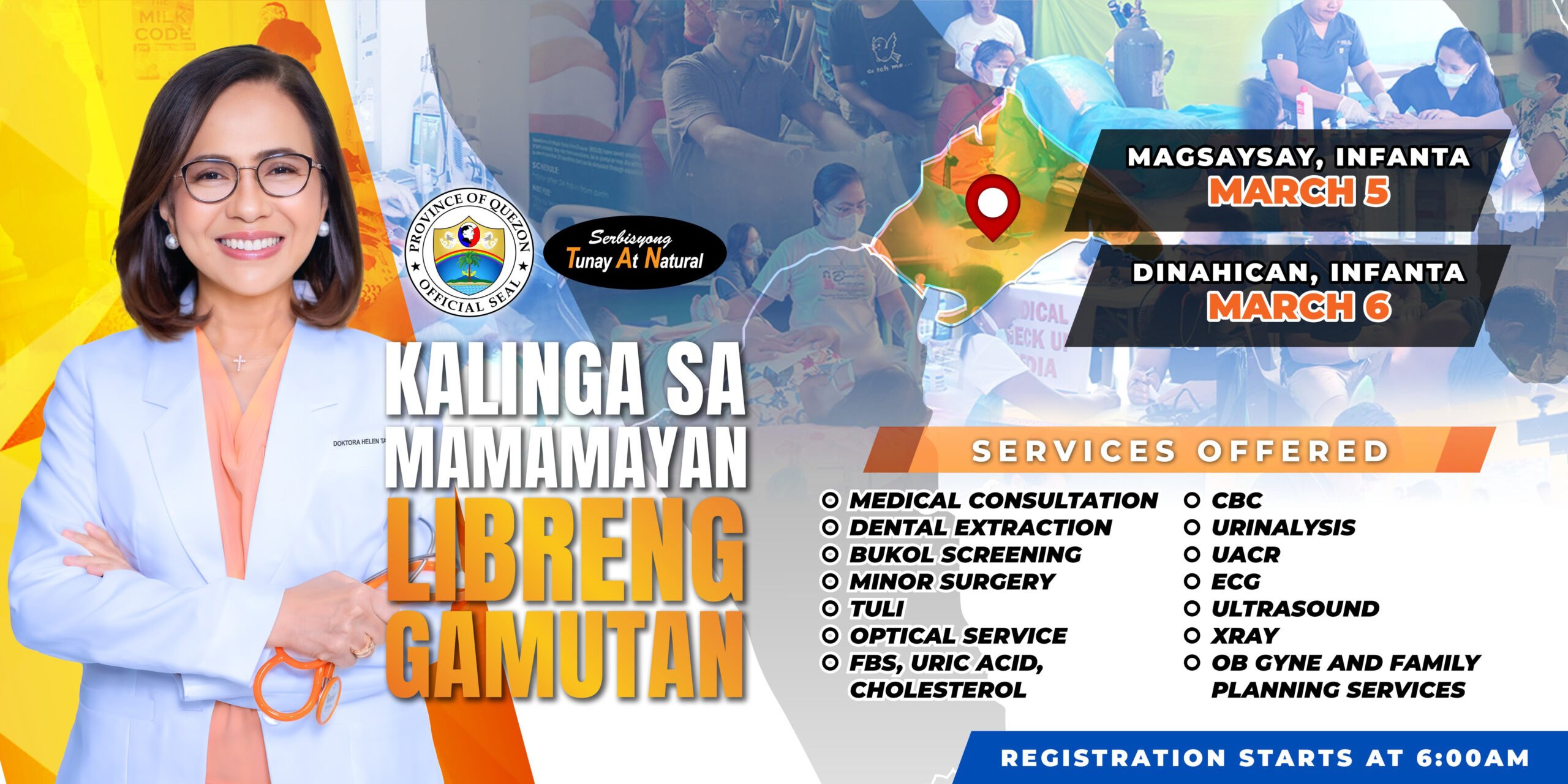 Magsasagawa ang Pamahalaang Panlalawigan ng Kalinga sa Mamamayan Libreng Gamutan o Medical Mission sa Infanta | March 4, 2025