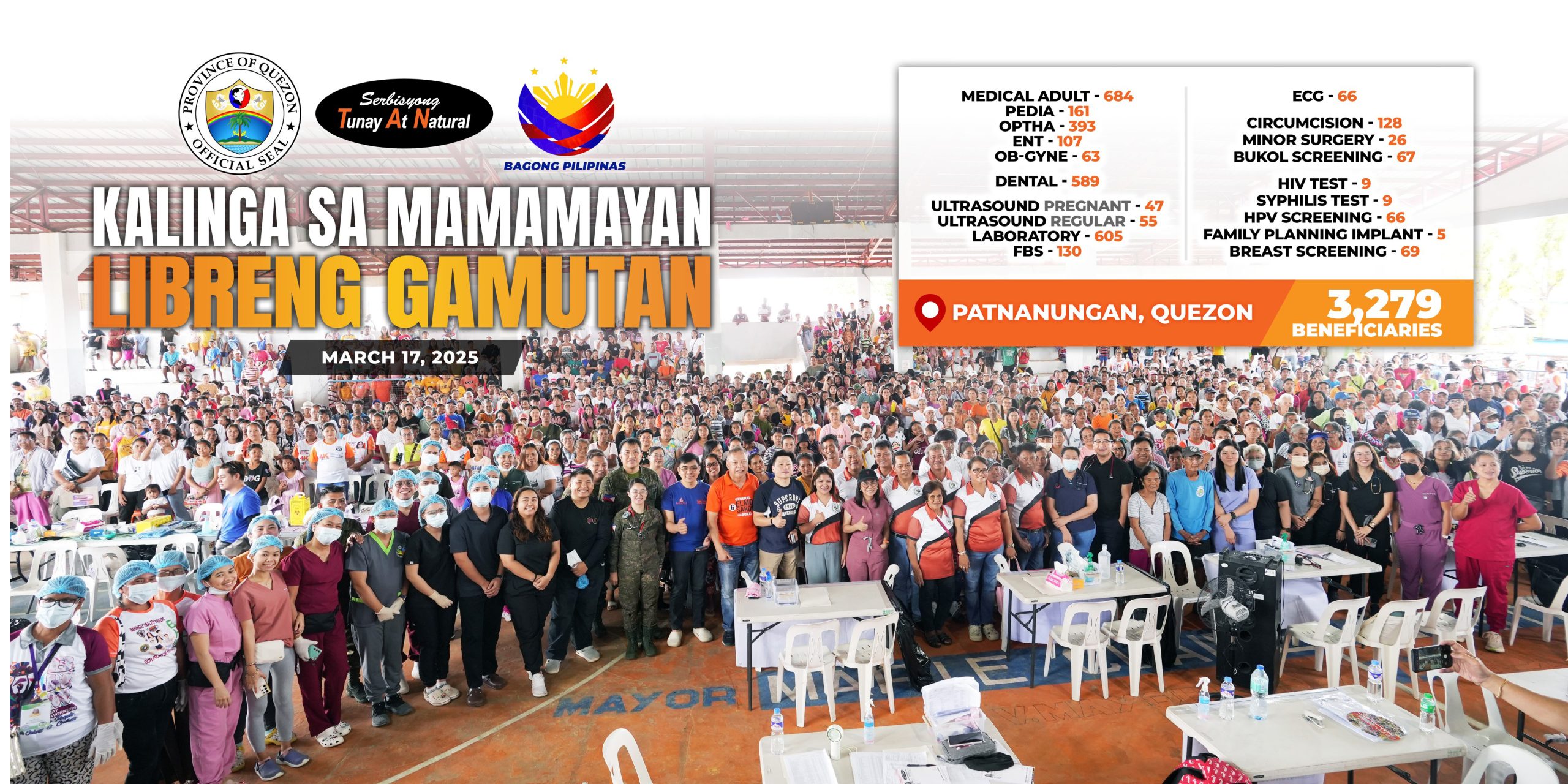 Matagumpay na naihatid sa islang bayan ng Patnanungan ang “Kalinga Sa Mamamayan, Libreng Gamutan” | March 18, 2025