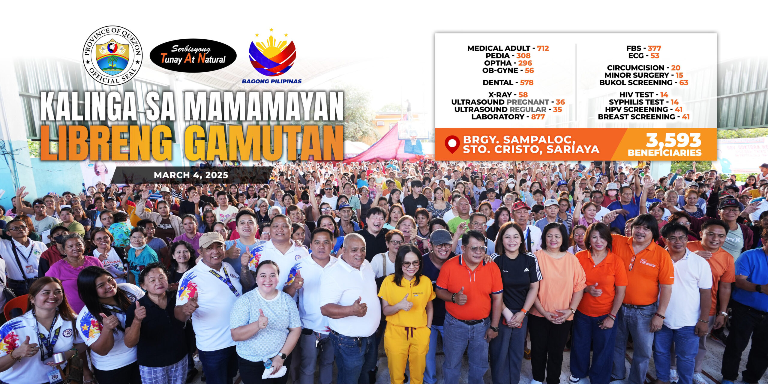 Kalinga sa Mamamayan Libreng Gamutan – Sariaya | March 5, 2025