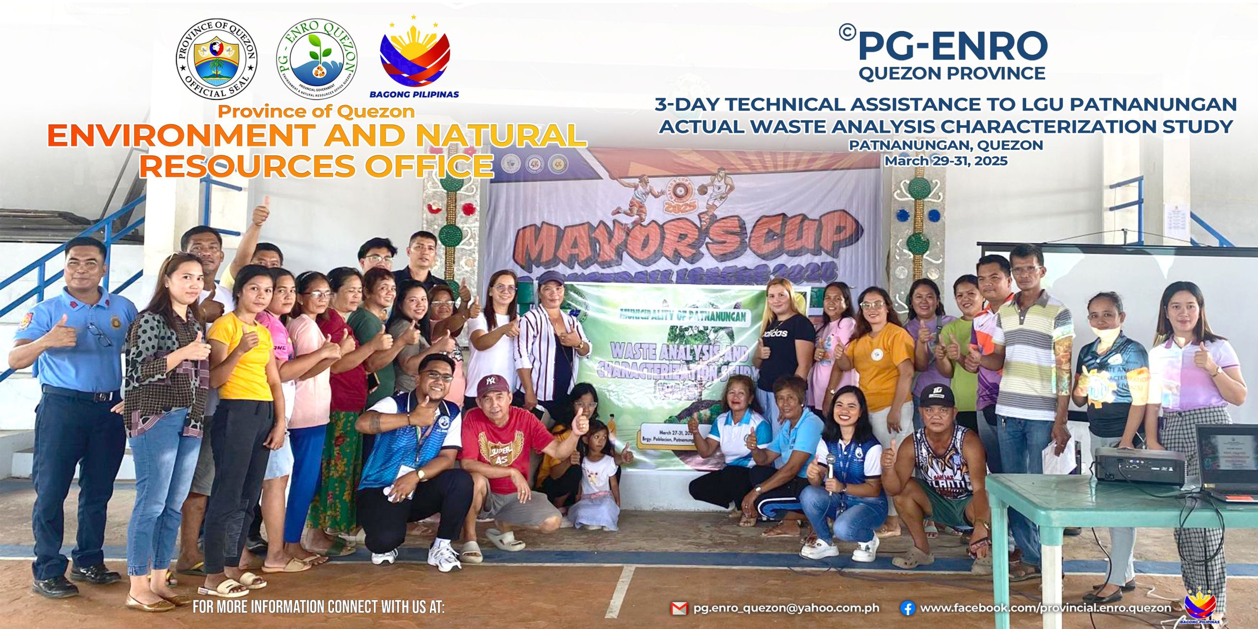 3-Day Technical Assistance to LGU Patnanungan Actual Waste Analysis Characterization Study | April 2, 2025