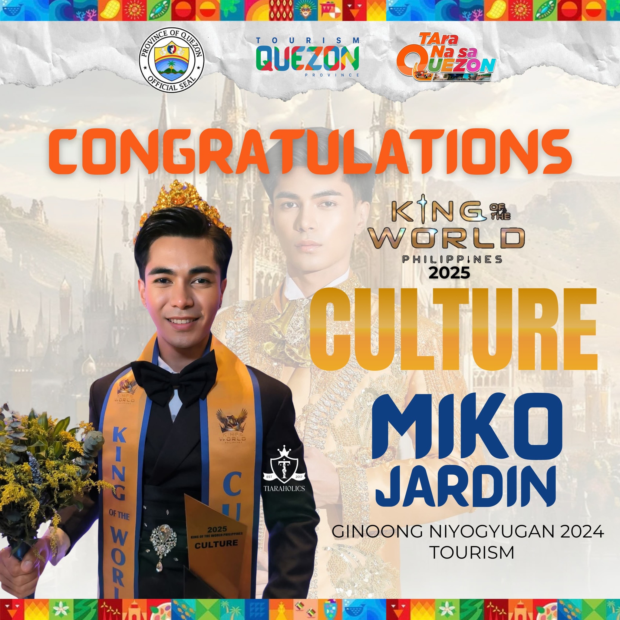 Congratulations to Miko Jardin (Ginoong Niyogyugan 2024 Tourism) | April 15, 2025