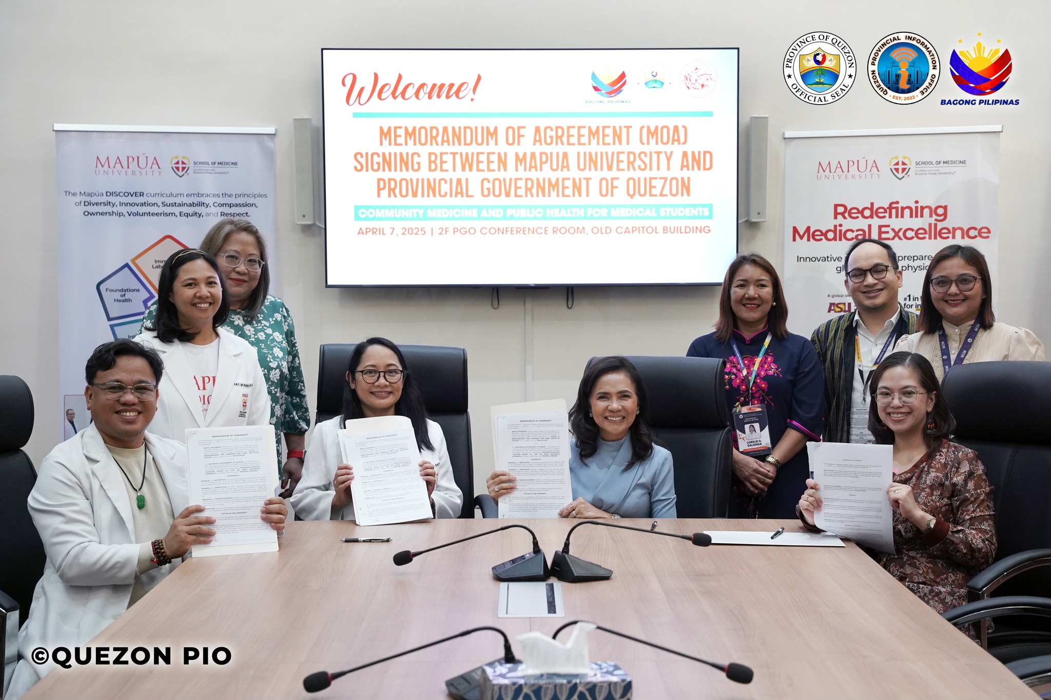 Memorandum of Agreement (MOA) signing between MAPUA University and Provincial Government of Quezon | April 8, 2025