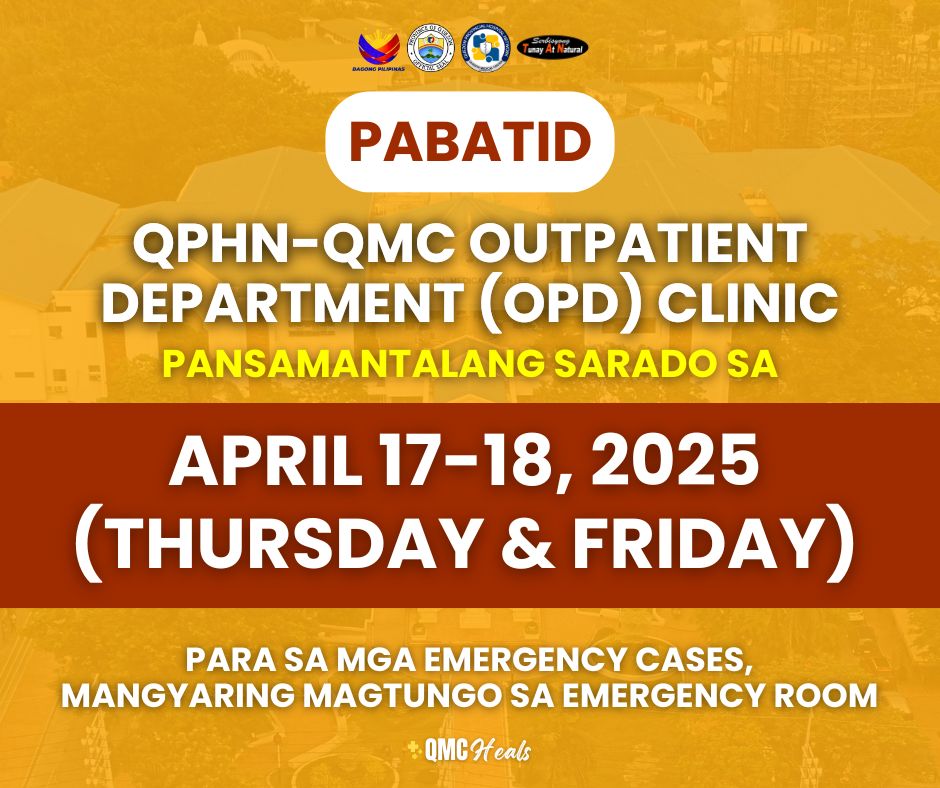 Pabatid QPHN-QMC Outpatient Department (OPD) Clinic – April 11, 2025